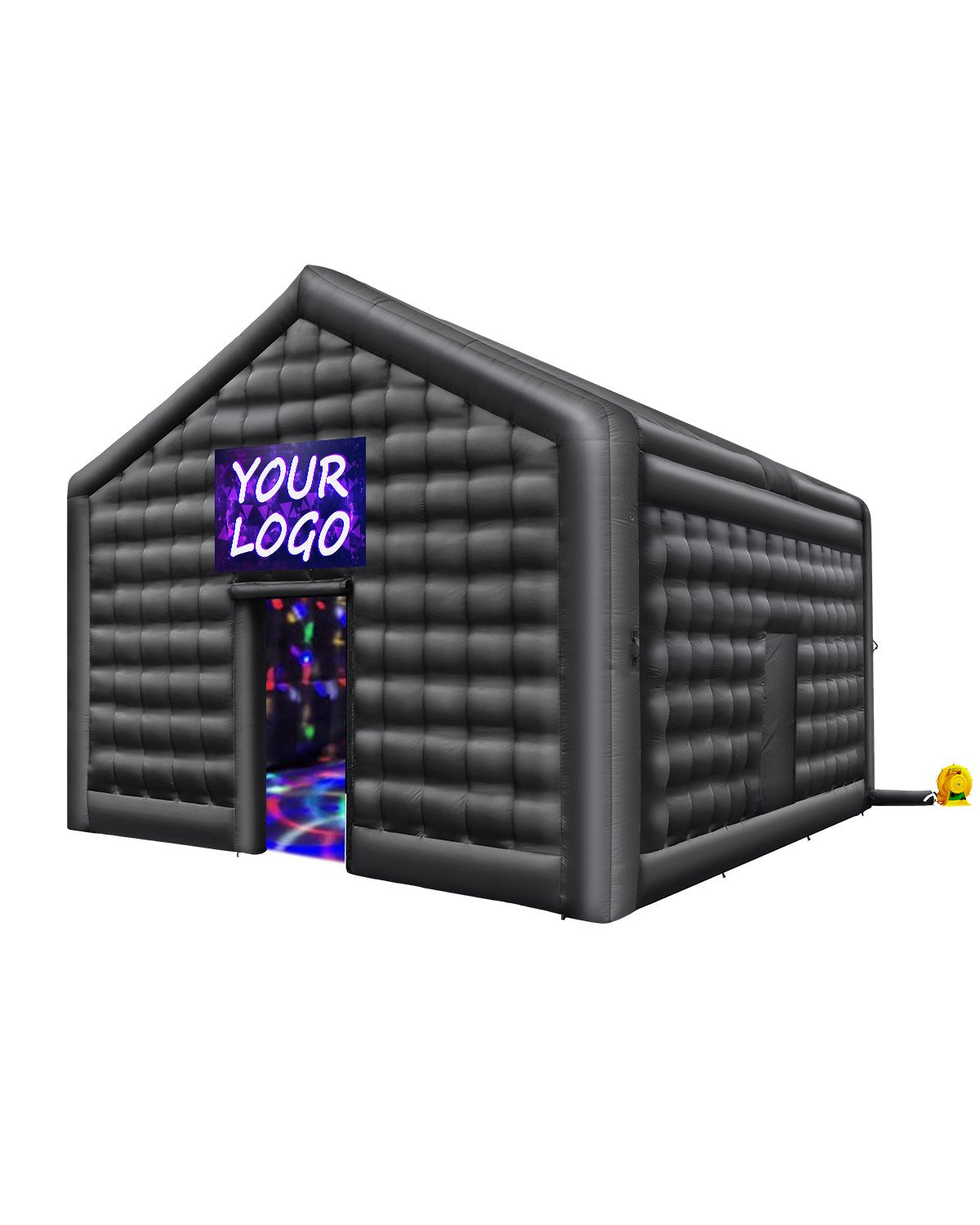VEVOR Inflatable Nightclub 17.7 x 16.4 x 13.9 Ft Blow up Party Tent with Lights