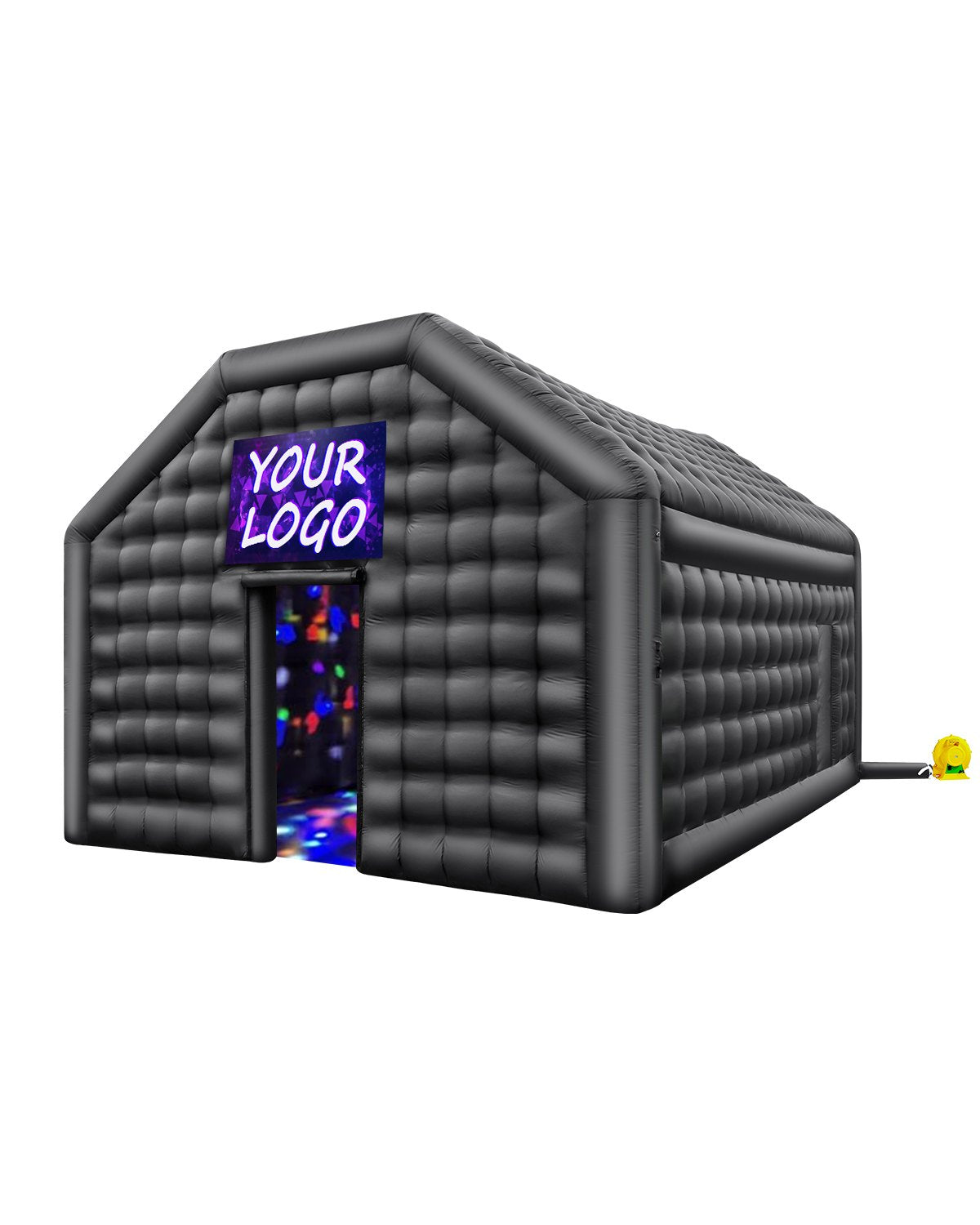 VEVOR Inflatable Nightclub 19.7 x 16.4 x 12 Ft Blow up Party Tent with Lights