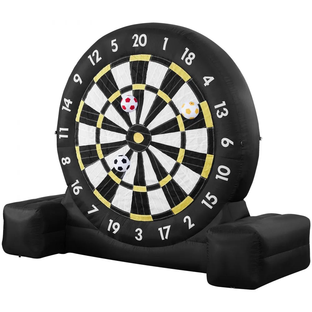 VEVOR Inflatable Soccer Dart Board over 8 ft High with 9 Kick Balls & Air Pump