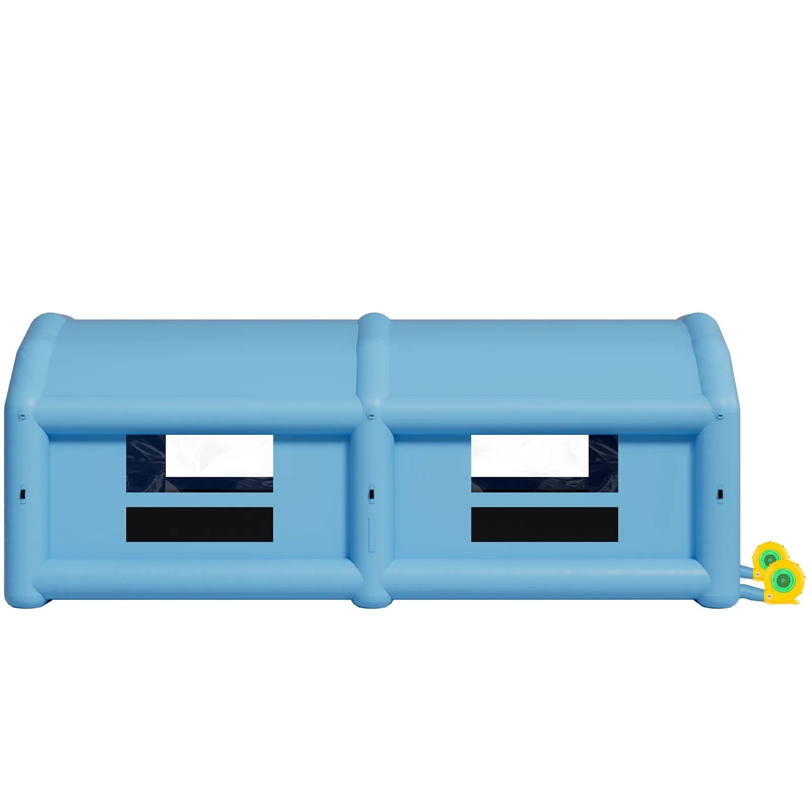 VEVOR Inflatable Paint Booth, 32.81 x 19.69 x 13.12 ft, Inflatable Spray Booth with 950W and 1100W Blowers and Air Filter System, Round Roof, for Painting Car, Truck, Furniture, Automotive Sheet Metal