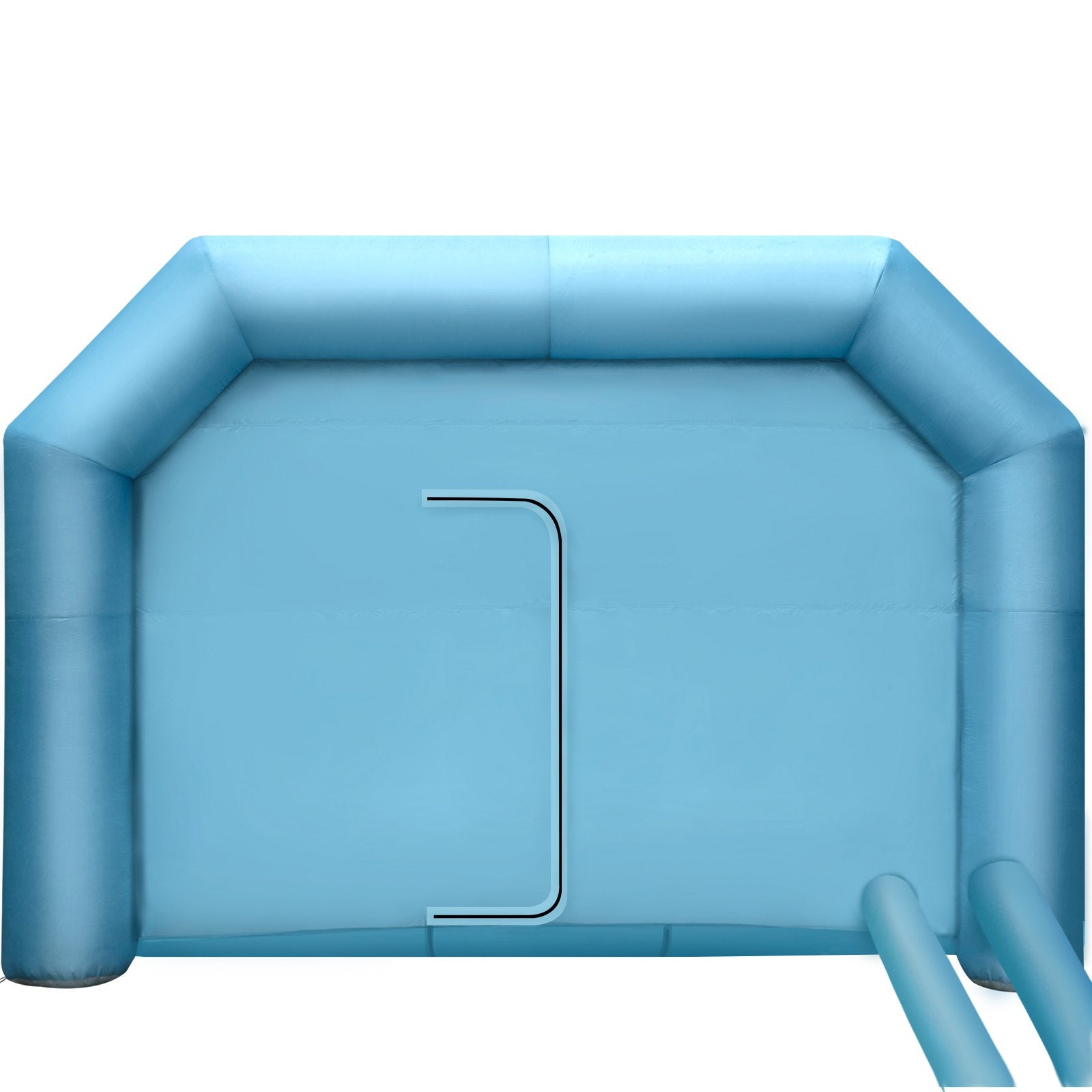 VEVOR Inflatable Spray Booth Car Paint Tent 29.5x19.7x13FT with Filter 2 Blowers