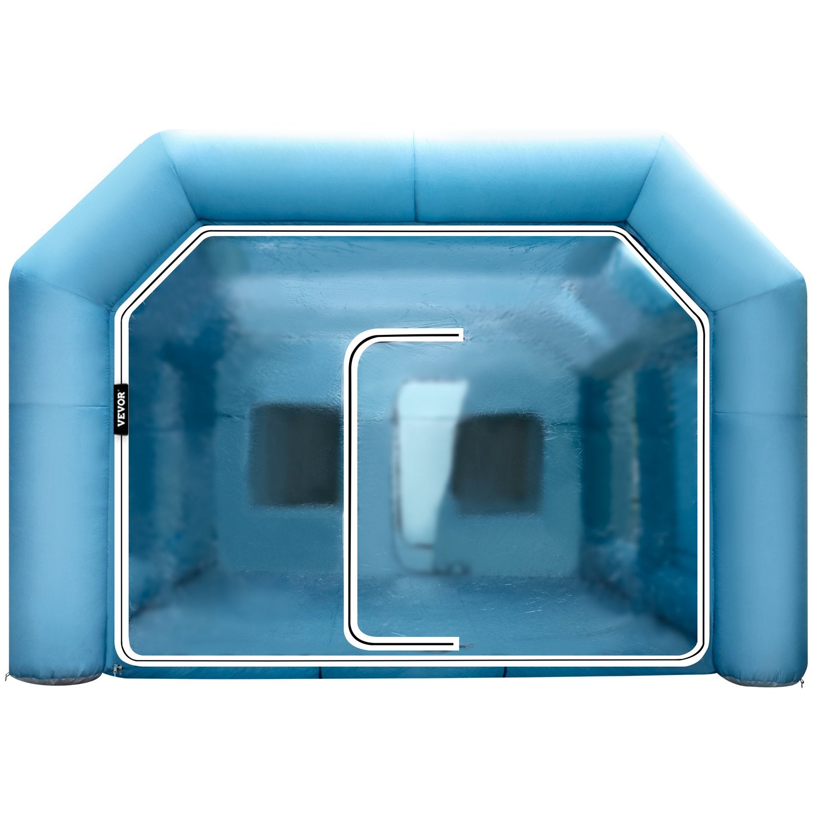 VEVOR Inflatable Spray Booth Car Paint Tent 29.5x19.7x13FT with Filter 2 Blowers