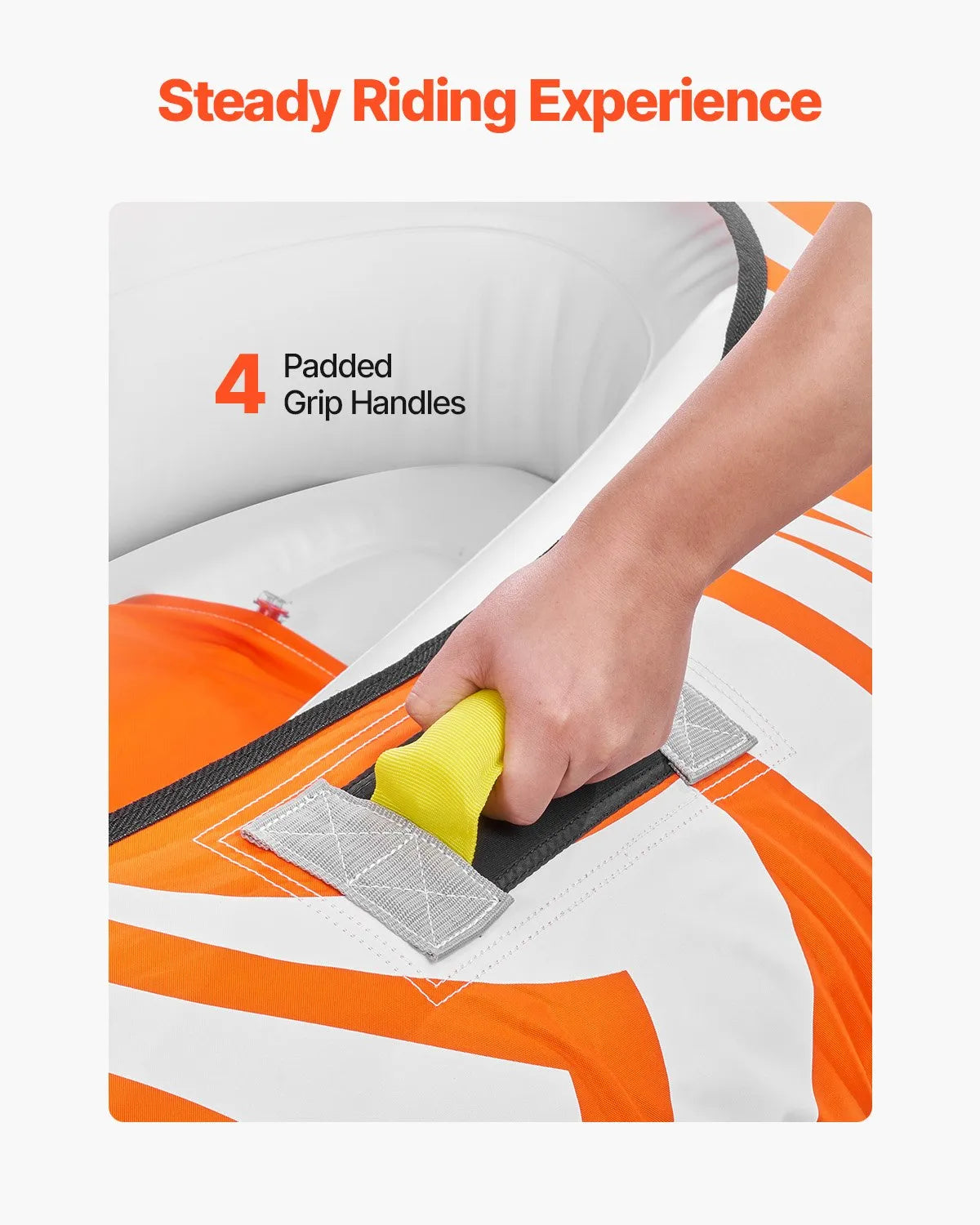 VEVOR Towable Tubes for Boating 2-Person Inflatable Boat Towable with 2 Cockpits