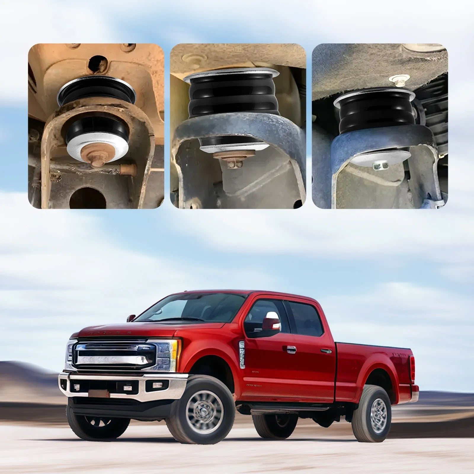 VEVOR Body Mount Bushing Kit, Compatible with 2008-2016 F250 F350 Super Duty, 60 PCS Polyurethane Body Mount Kit, Quick Replacement, Durable Components for Improving Bumpy Driving Performance, Black