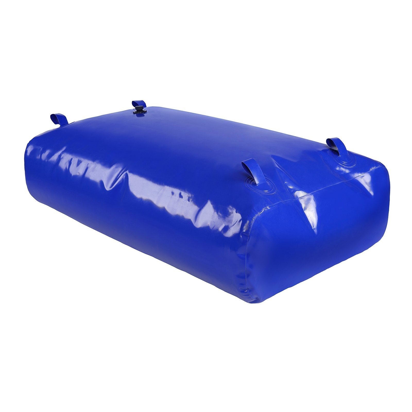 VEVOR 540L/142.7 Gallon Water Storage Bladder, RV Water Tank, 1000D Blue PVC Collapsible Water Storage Containers, Large Capacity Soft Water Bag, Portable Water Bladder, Fire Prevention, Camping, Emer