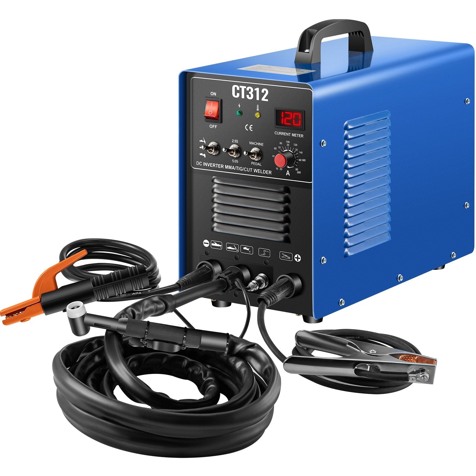 CT312 TIG/MMA Welder + Plasma Cutter 3in1 Welding Machine + Accessories