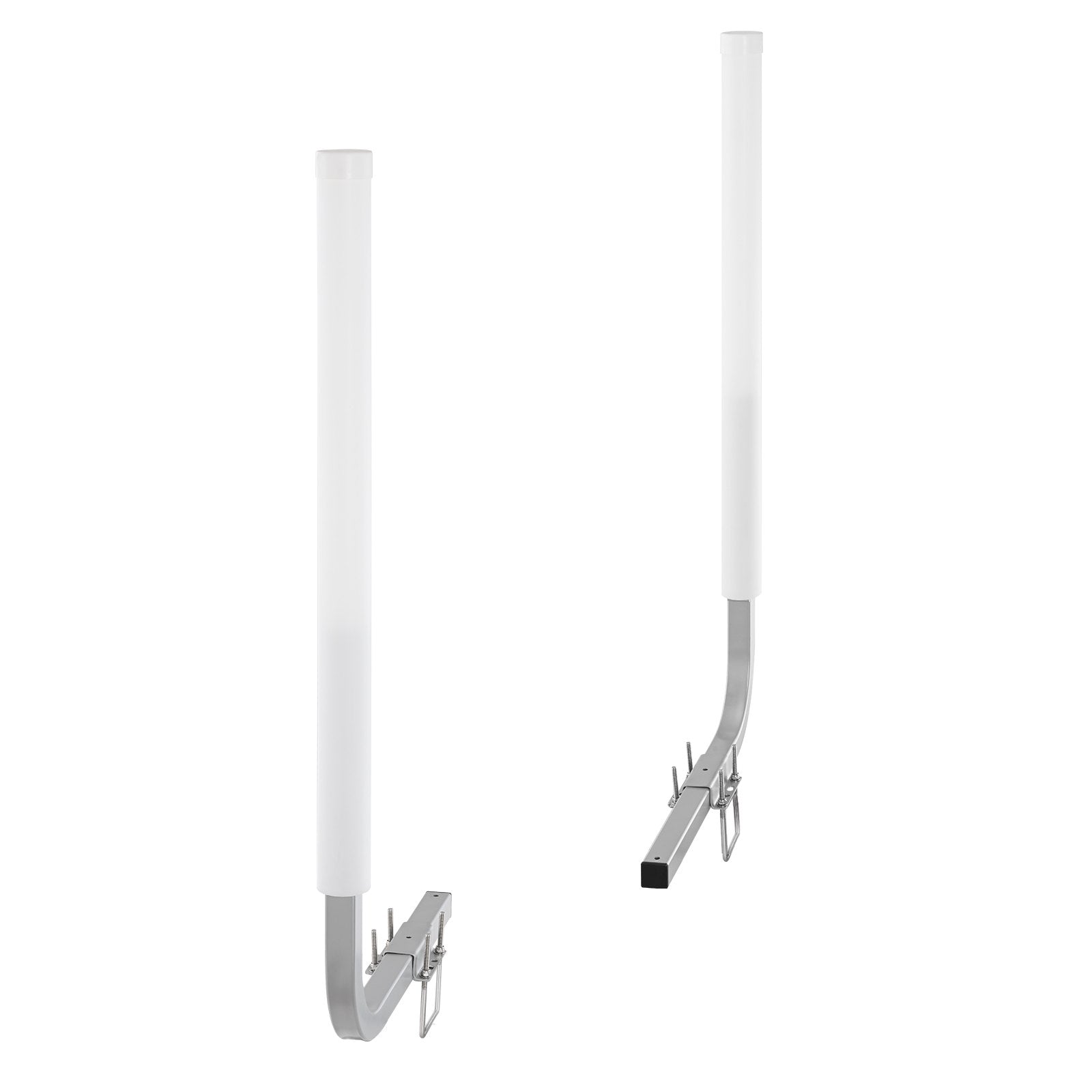 VEVOR Boat Trailer Guide, 43” Adjustable Design Trailer Guide Poles, 2PCS Rustproof Galvanized Steel Trailer Guide ons, Trailer Guides with PVC Pipes, for Ski Boat, Fishing Boat or Sailboat Trailer