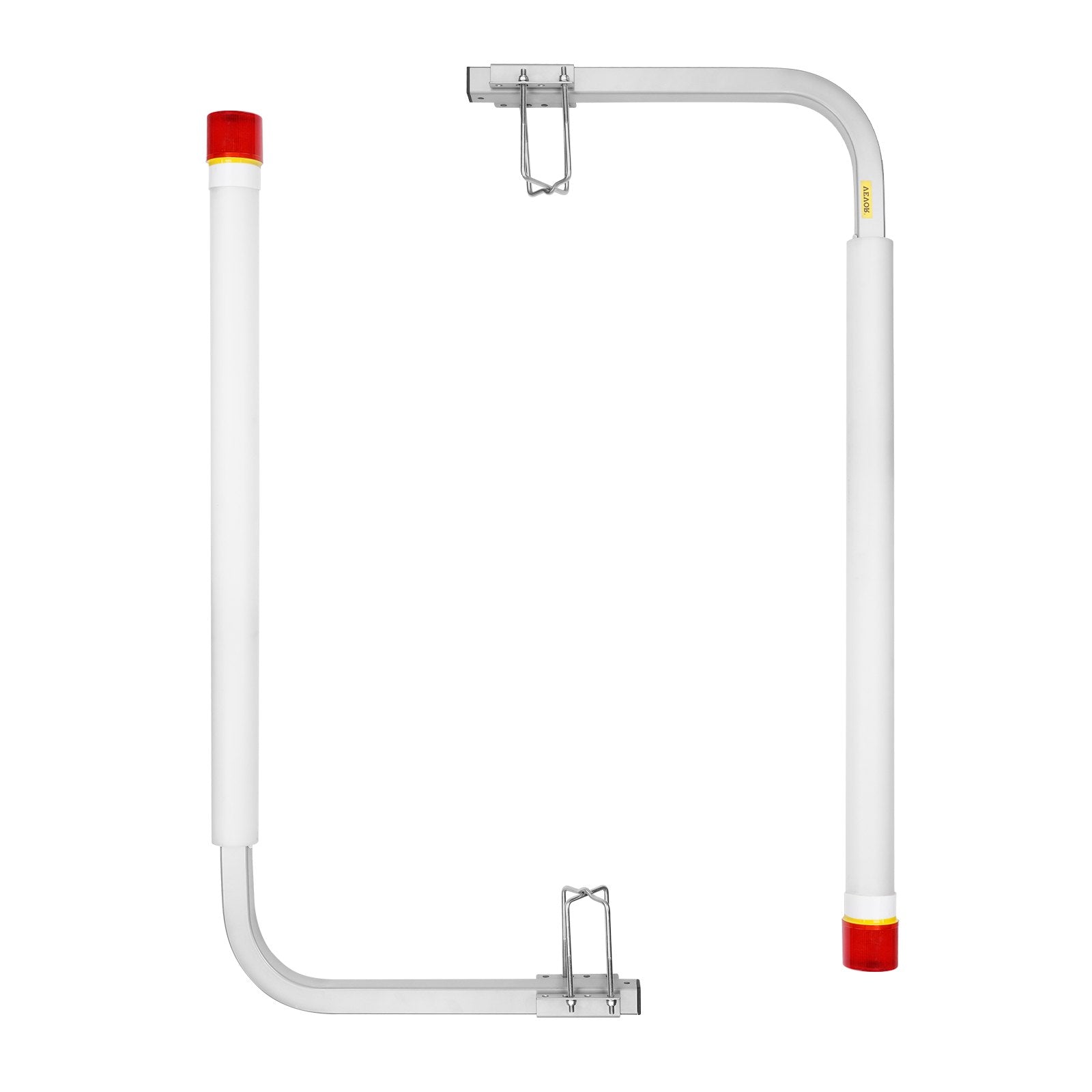 VEVOR Boat Trailer Guide, 46” with LED Light Trailer Guide Poles, 2PCS Rustproof Galvanized Steel Trailer Guide ons, Trailer Guides with PVC Pipes, for Ski Boat, Fishing Boat or Sailboat Trailer