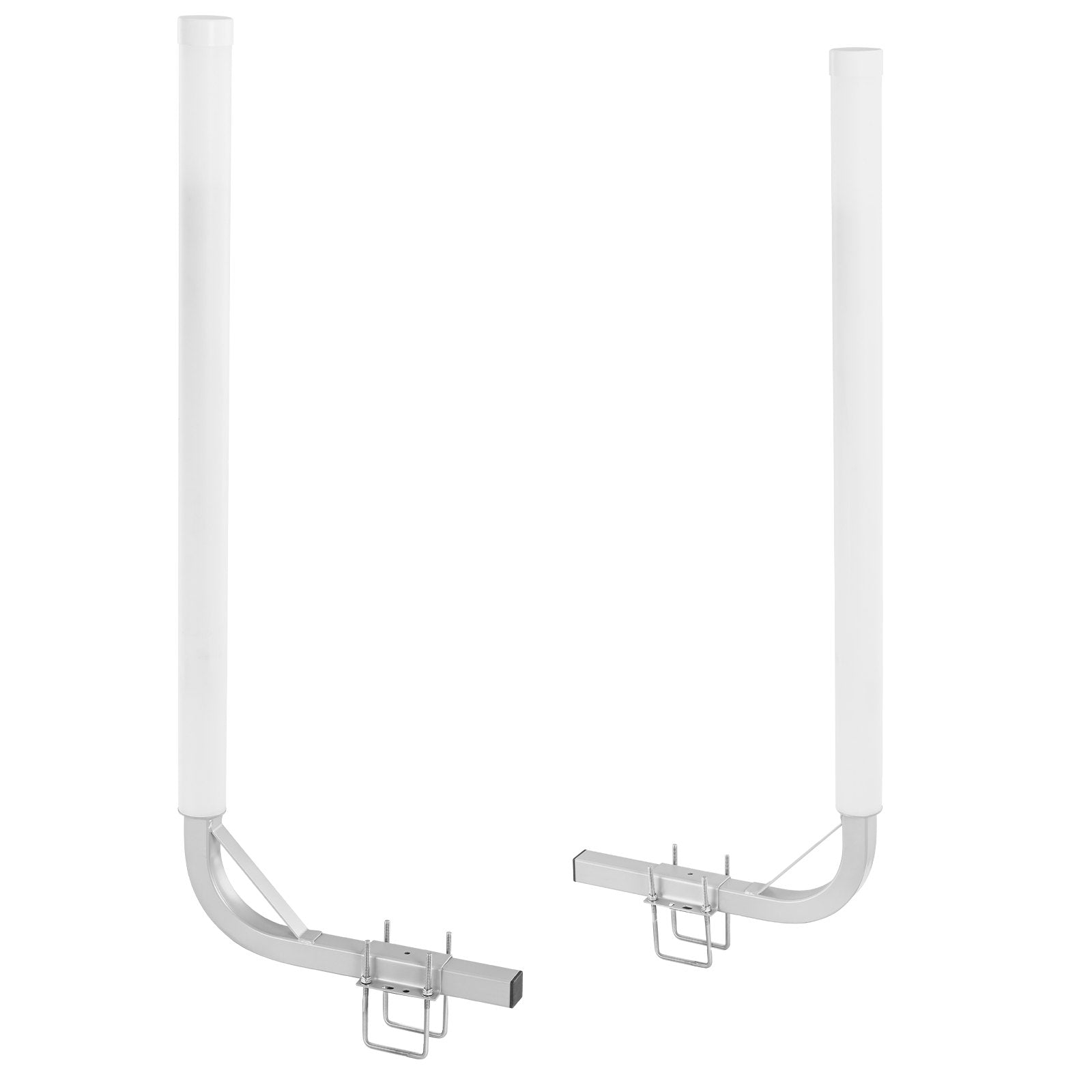 VEVOR Boat Trailer Guide, 48” Adjustable Design Trailer Guide Poles, 2PCS Rustproof Galvanized Steel Trailer Guide ons, Trailer Guides with PVC Pipes, for Ski Boat, Fishing Boat or Sailboat Trailer