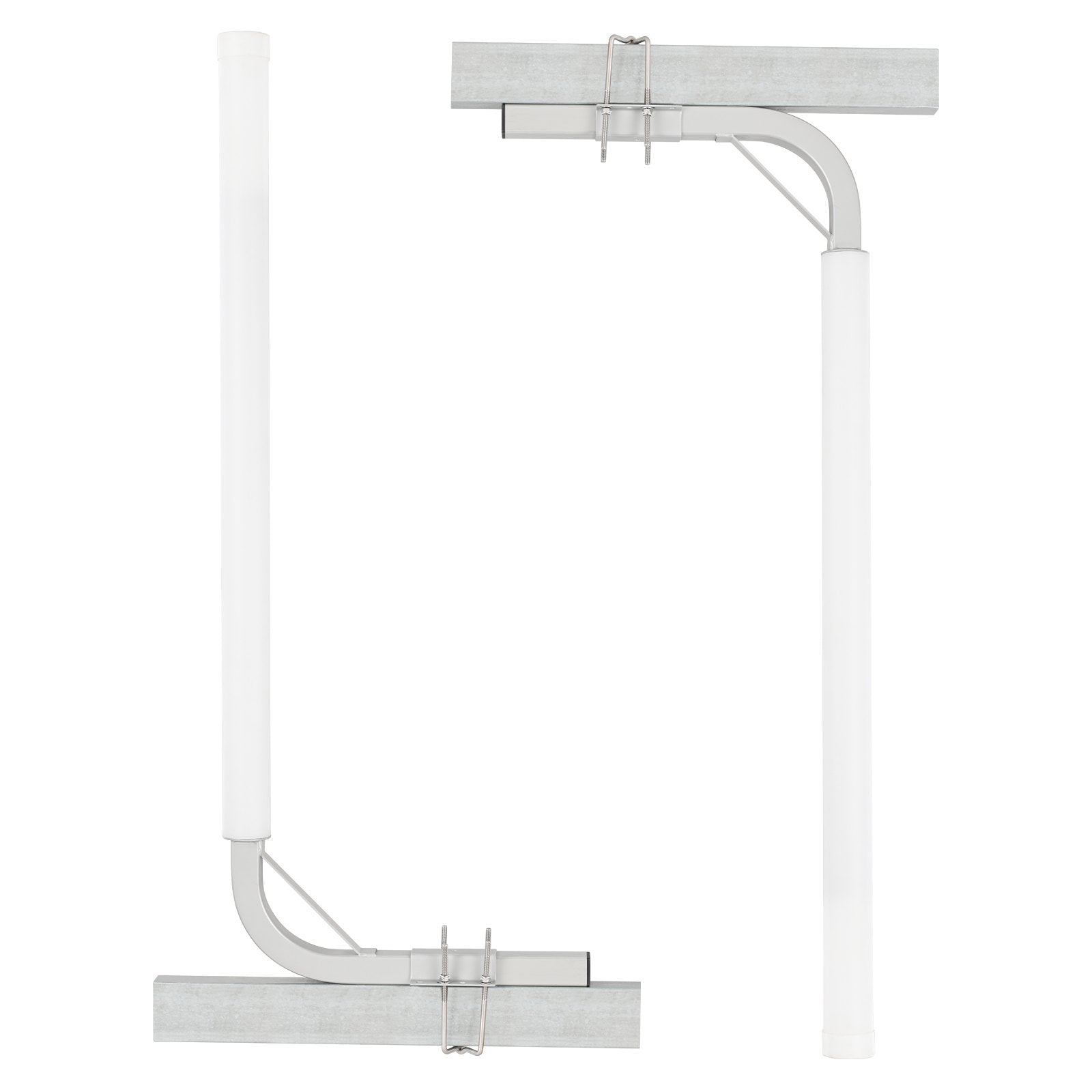 VEVOR Boat Trailer Guide, 48” Adjustable Design Trailer Guide Poles, 2PCS Rustproof Galvanized Steel Trailer Guide ons, Trailer Guides with PVC Pipes, for Ski Boat, Fishing Boat or Sailboat Trailer