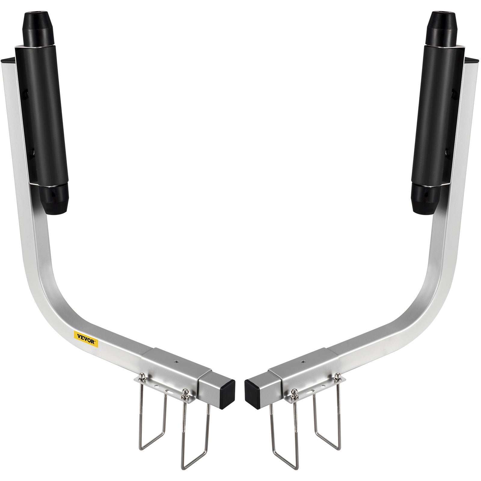 VEVOR Boat Trailer Guide-ons 15.6", 2PCS Trailer Guides with Rubber Rollers, Galvanized Steel Trailer Guide ons, w/ Complete Mounting Accessories, for Ski Boat, Fishing Boat or Sailboat Trailer