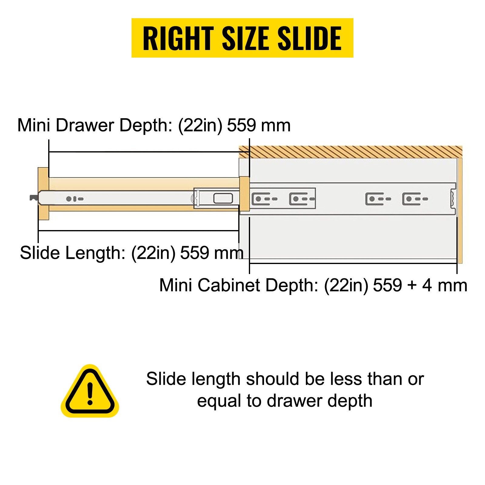Heavy Duty Drawer Slides 500lbs Ball Bearing Drawer Slides 22inch Full Extension