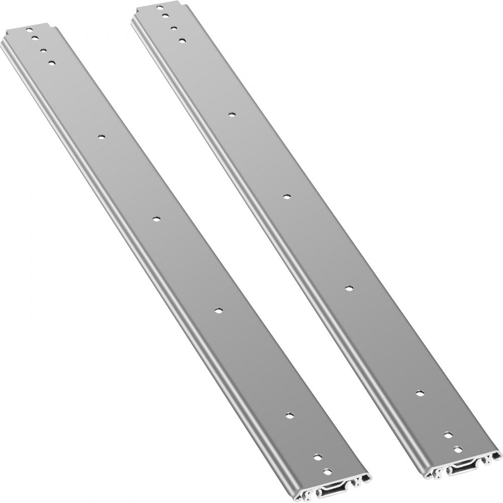 VEVOR Drawer Slides, 1 Pair 36 Inch Soft Close Drawer Slides, Ball Bearing Side Mount Drawer Hardware Slides, 500 LBS Load Capacity 3-Section Full Extension Drawer Slides for Smooth Slide, Less Noise