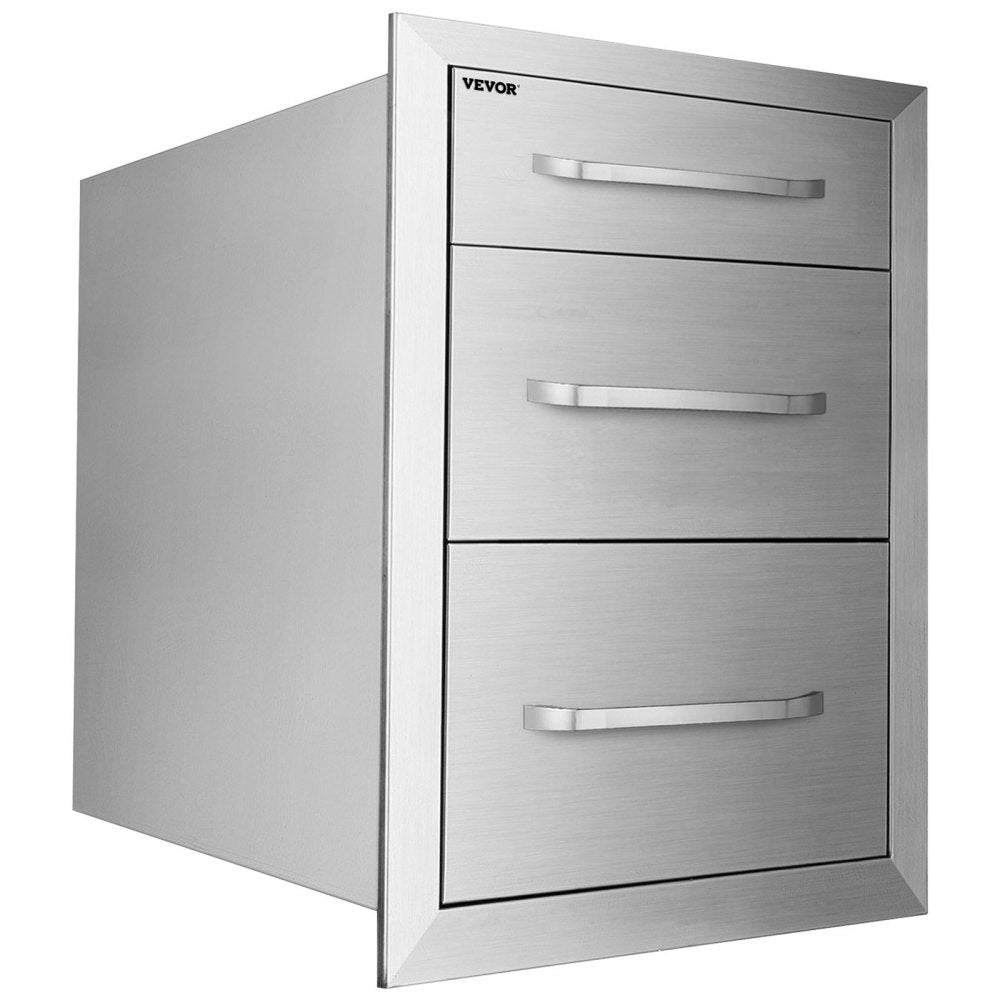 Chest of Drawers 14.8x22.6x21Inch Stainless Steel 201