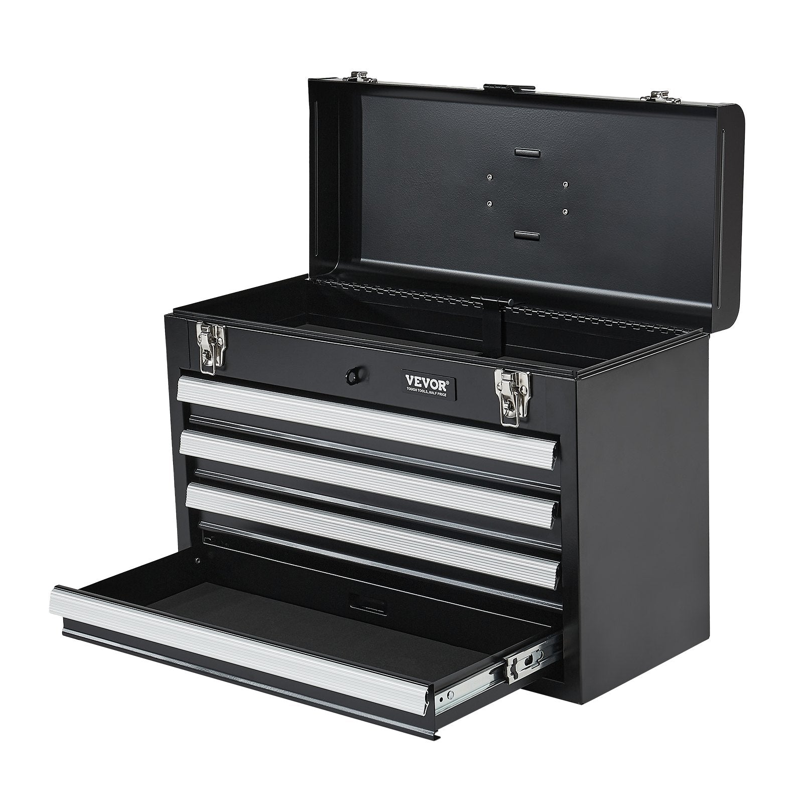 VEVOR Tool Box 20.5-inch Portable Metal Tool Box with 4 Drawers Tool Organizer