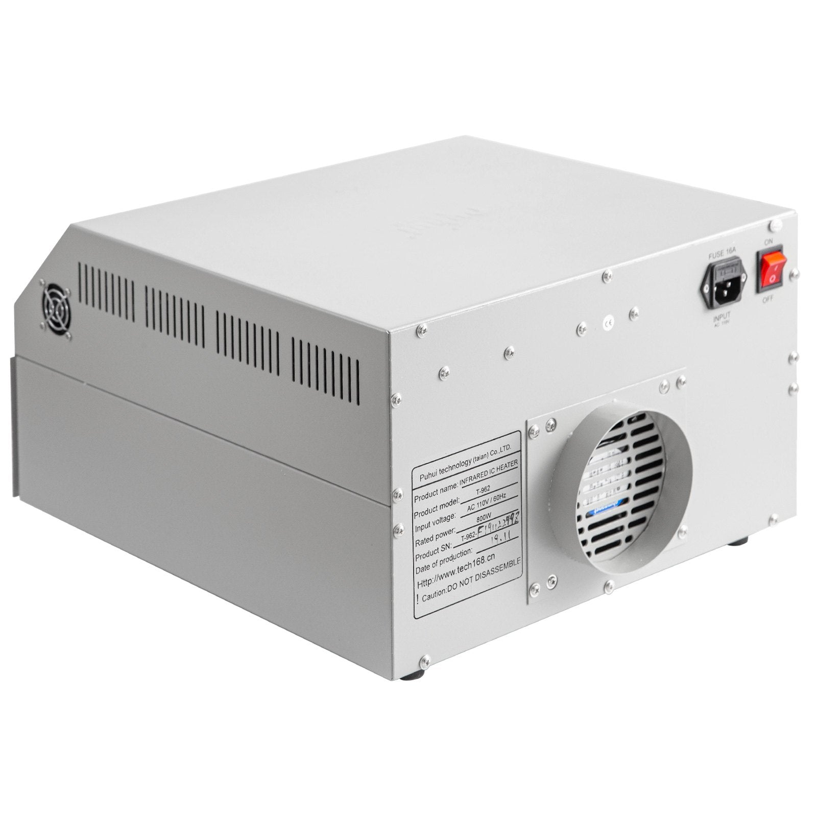 VEVOR Reflow Oven T962 110V Reflow Soldering Machine 800W 180 x 235 mm Professional Infrared Heater Soldering Machine Automatic Reflow Machine (T962 110V)