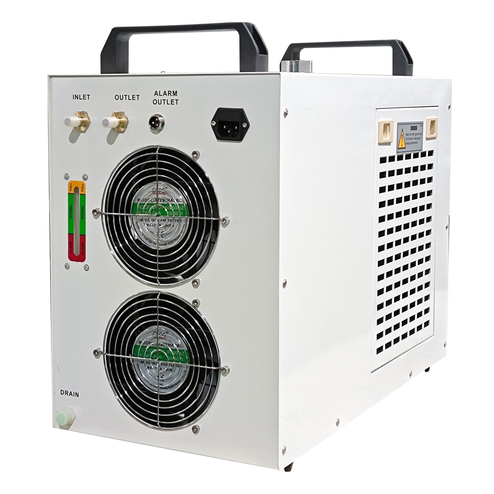 VEVOR Industrial Water Chiller CW5200DG, 8.5L 1400W 0.93HP Water Cooler Cools 5200 BTU/Hour Thermolysis Water Chiller for CO2 130 to 150W Laser Engraving & Cutting Machines