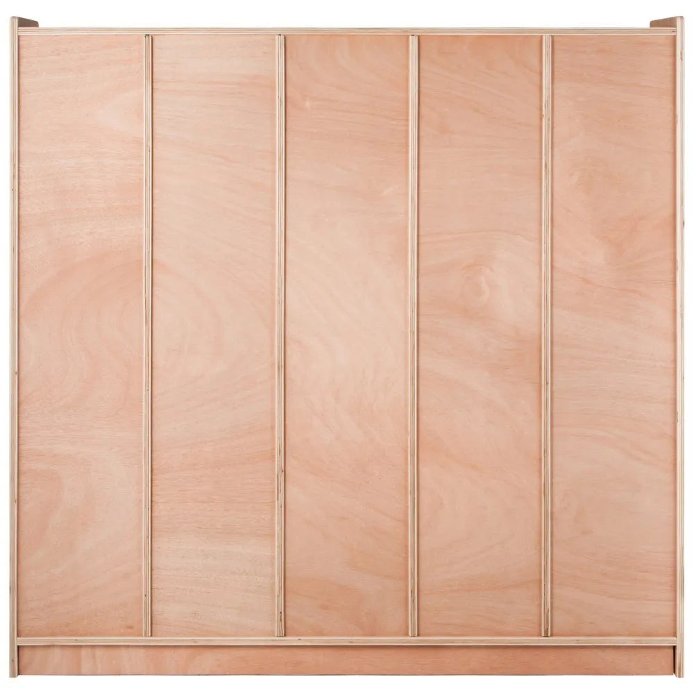 VEVOR Preschool Cubby Lockers 5-Section Plywood Birch Coat Locker 15MM Thickness Kids Locker for Home 48.4 Inch High Durable Classroom Lockers for Toddlers and Kids Commercial or Personal Use