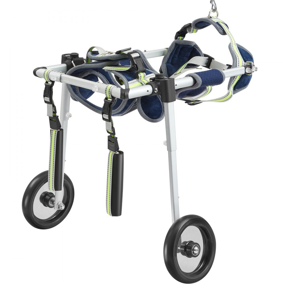 VEVOR 2 Wheels Dog Wheelchair for Back Legs, Pet Wheelchair Lightweight & Adjustable Assisting in Healing, Dog Cart/Wheelchair for Injured, Disabled, Paralysis, Hind Limb Weak Pet(XS)
