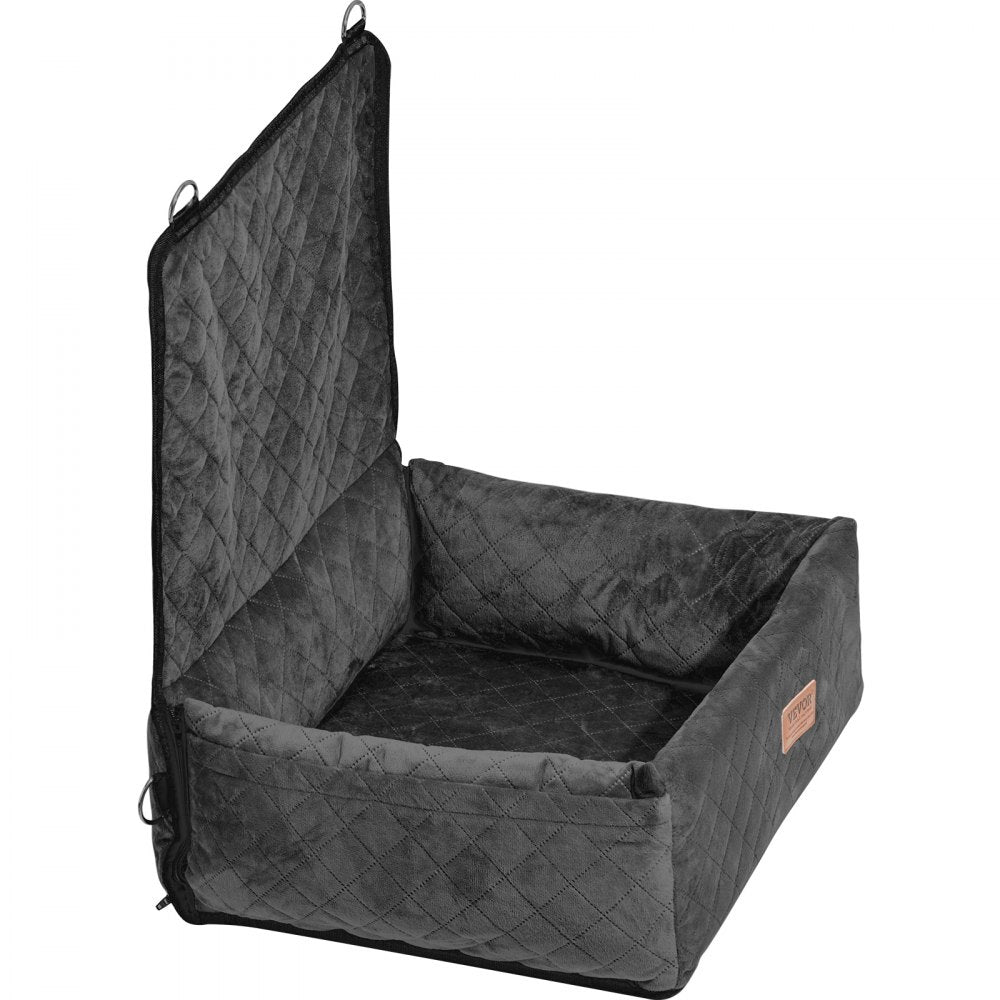 VEVOR Dog Booster Car Seat Pet Car Seat for Small Medium Dog up to 40 lbs Black