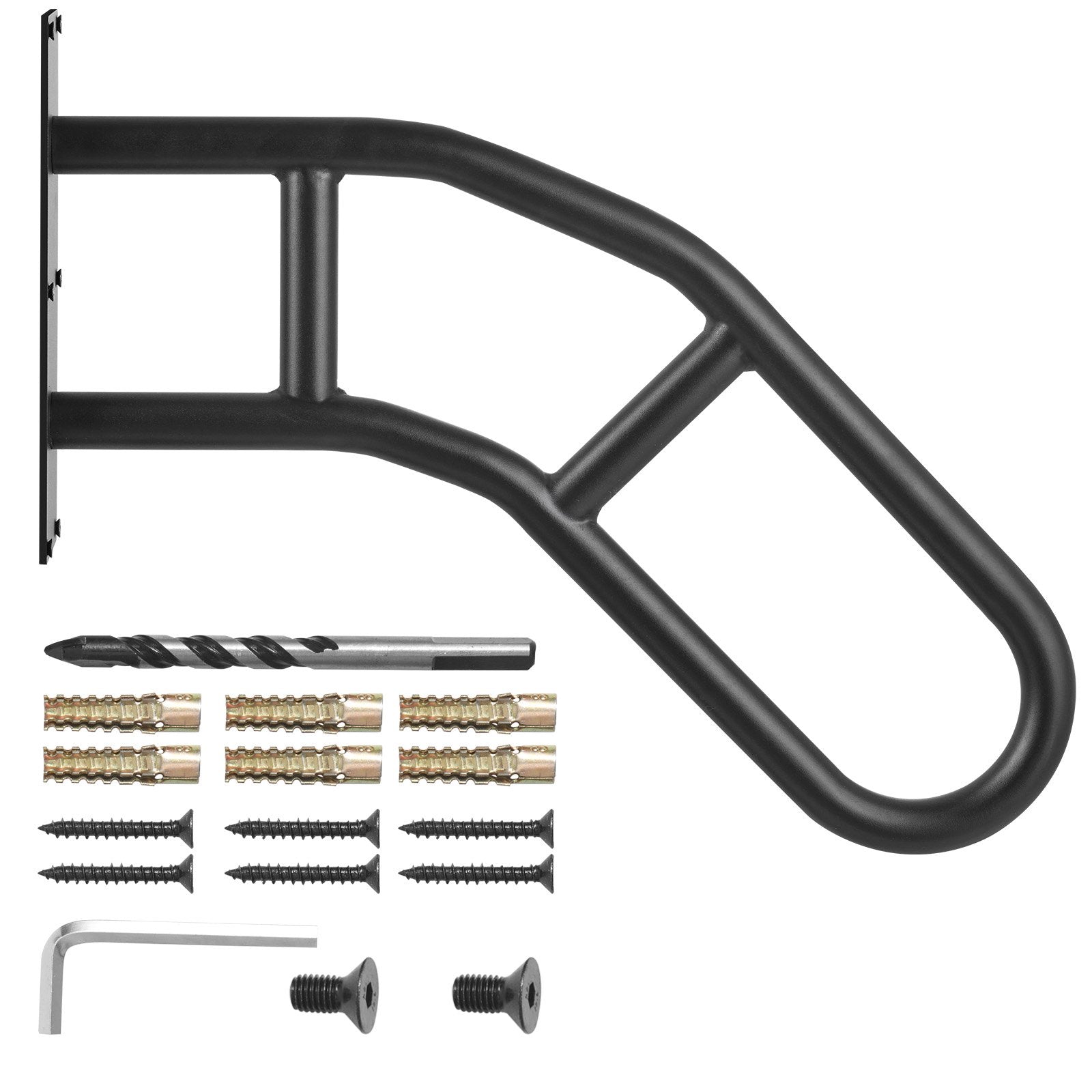 VEVOR Handrails for Outdoor Steps 29" Wall Mount Safety Railings for 1-3 Steps