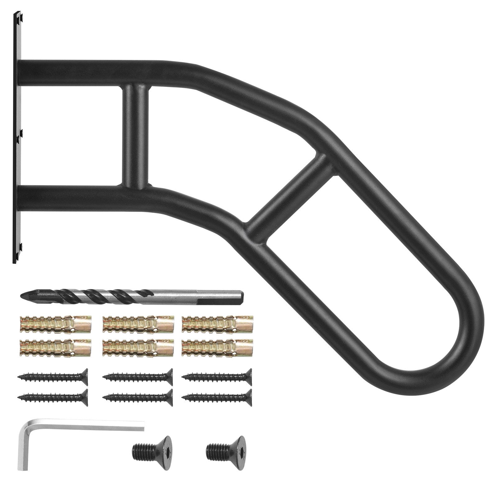 VEVOR Handrails for Outdoor Steps 32" Wall Mount Safety Railings for 1-3 Steps