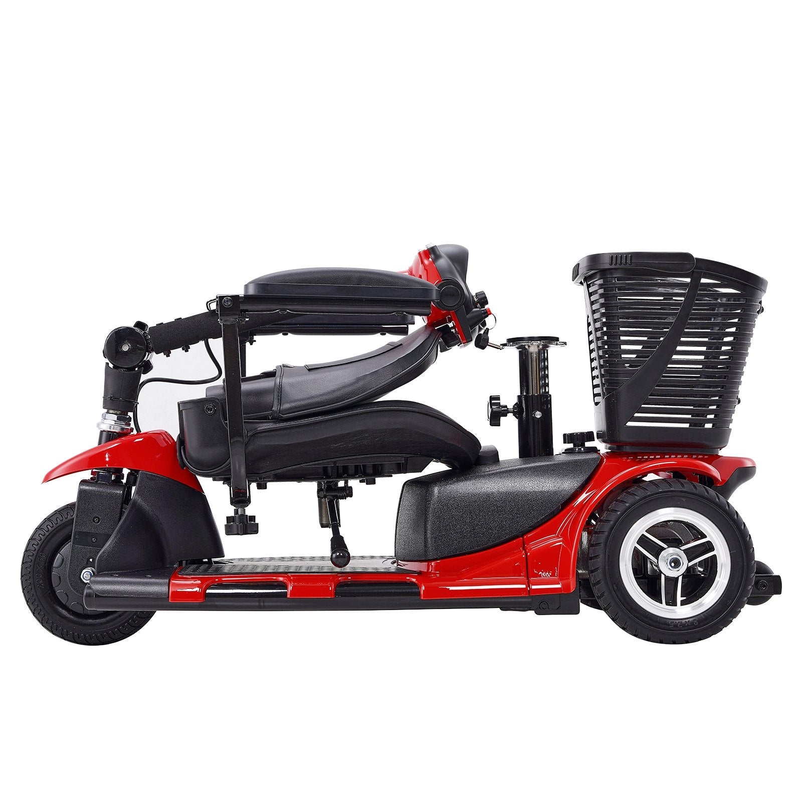 VEVOR 3 Wheel Folding Mobility Scooter for Adults & Seniors, Heavy-Duty Electric Powered Mobility Scooter & 12 Mile Long Range, All Terrain Travel Wheelchair with 9° Climbing Capacity, 265lb Capacity