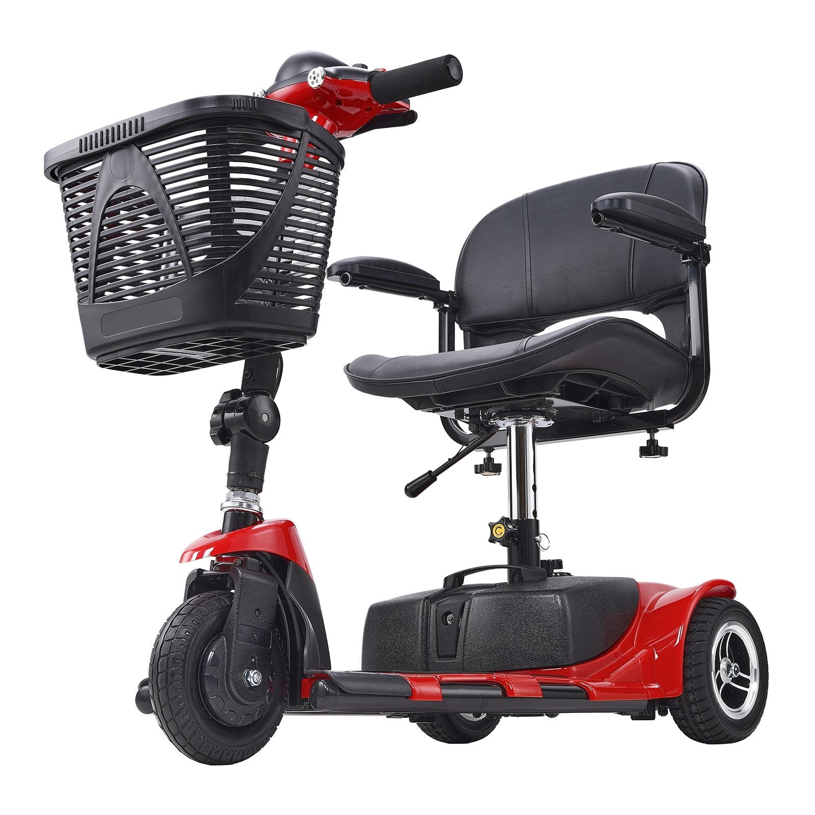 VEVOR 3 Wheel Folding Mobility Scooter for Adults & Seniors, Heavy-Duty Electric Powered Mobility Scooter & 12 Mile Long Range, All Terrain Travel Wheelchair with 9° Climbing Capacity, 265lb Capacity