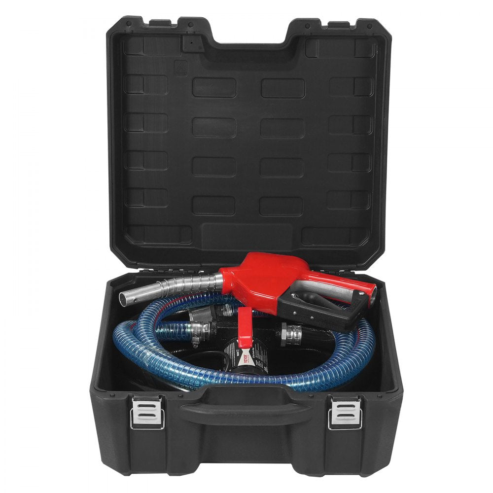 VEVOR Fuel Transfer Pump 12V 10 GPM 1/4 HP Diesel Pump with Auto Fuel Nozzle