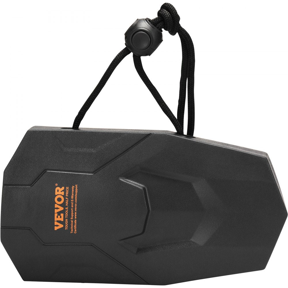 VEVOR Boat Fenders, 8.6" x 16" Boat Bumpers for Docking, Marine EVA Boat Dock Fender Bumper with Ropes, Cord Locks and Storage Bag, No Inflation Required, for Class A/Class 1/Part Class 2, Black