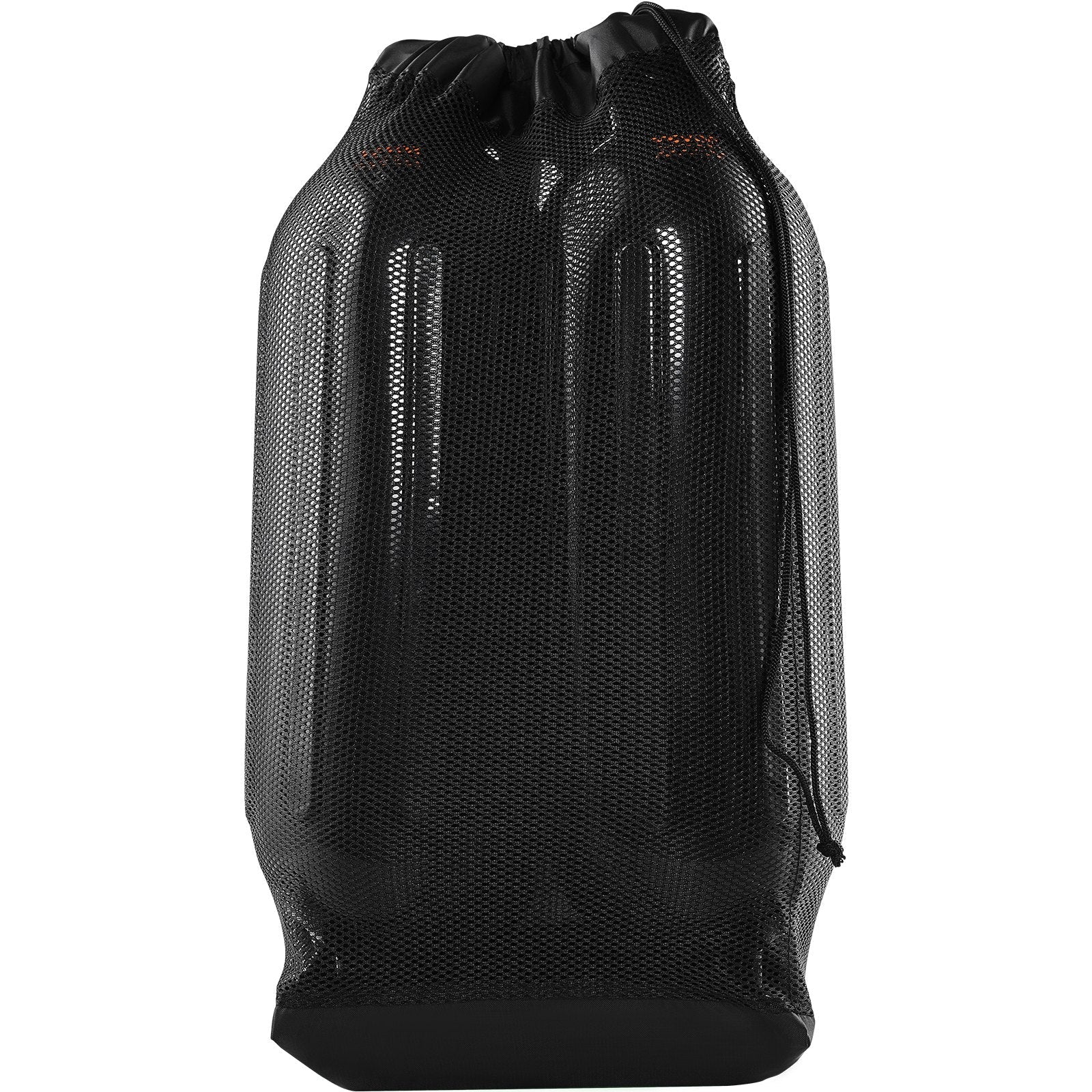 VEVOR Boat Fenders, 5.5" x 20" Boat Bumpers for Docking, Inflatable Ribbed Fender with Center Holes, Marine Boat Dock Fender Bumper with Air Pump, 4 Needles and 4 Ropes and Storage Bag, Black