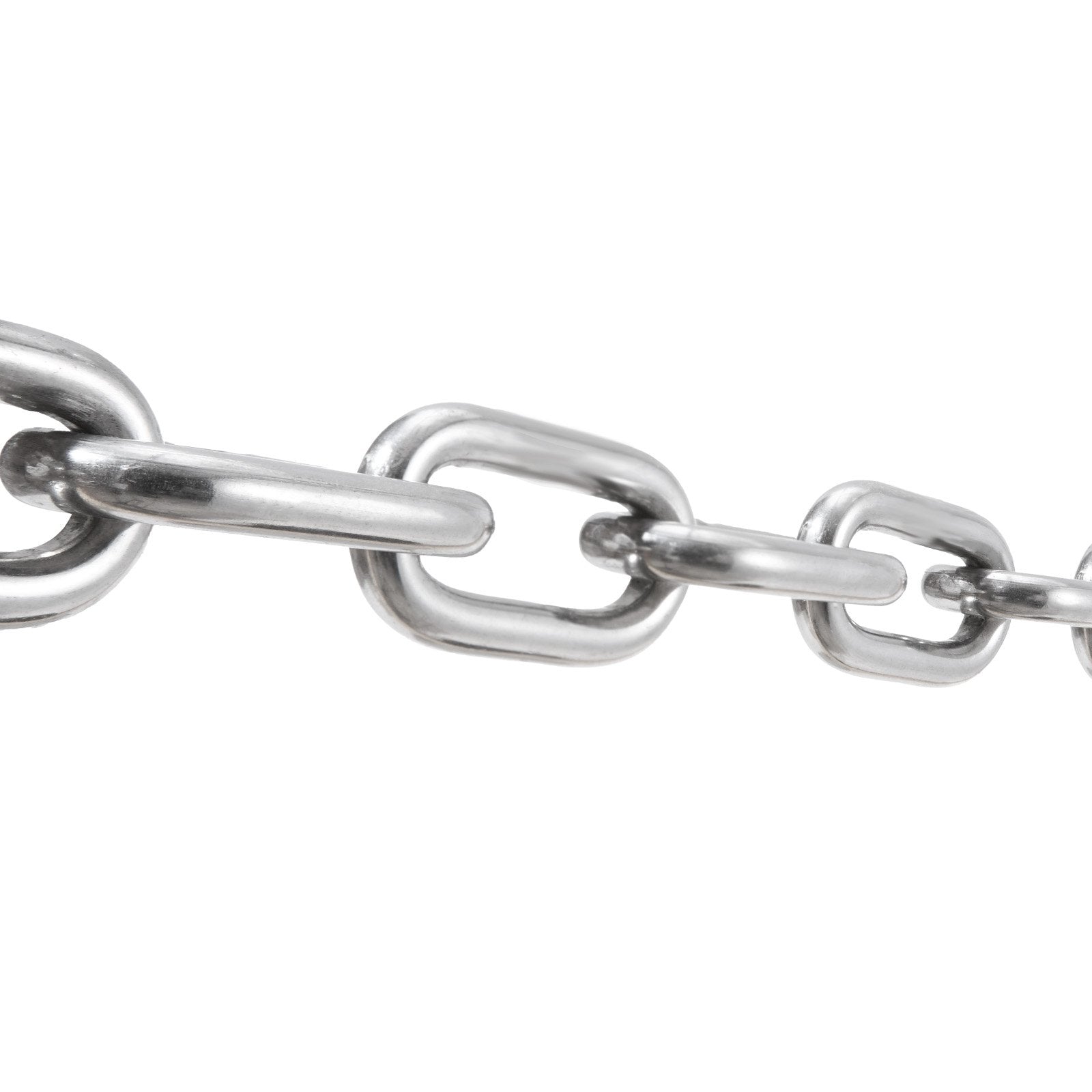 VEVOR Boat Anchor Chain Stainless Steel Lead Chain 1/4" x 4' with Two Shackles