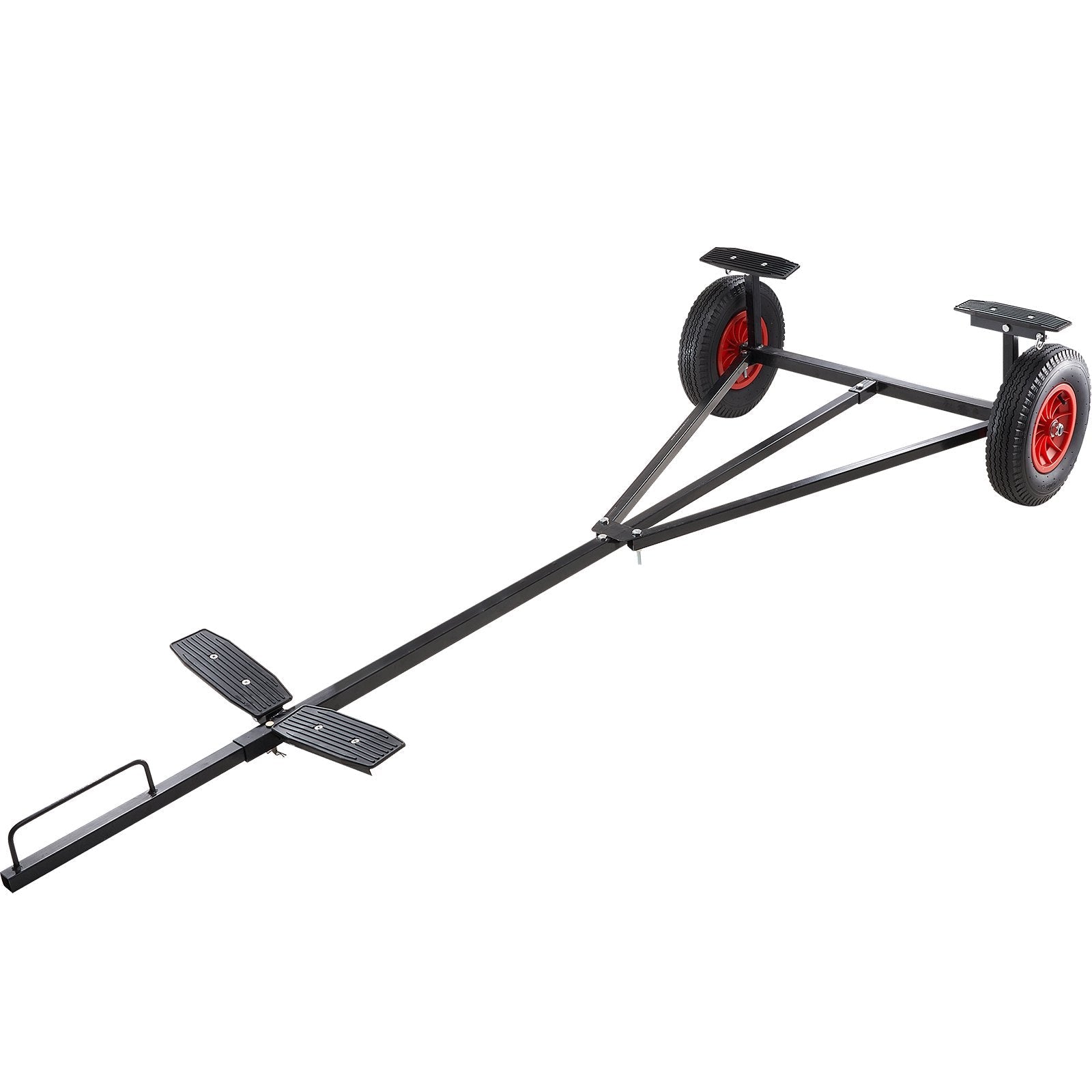 VEVOR Boat Trailer Dolly 420lbs Load Capacity, Carbon Steel Trailer Mover with 96''-116'' Adjustable Length, 16'' Pneumatic Tires & Nonslip Support Bracket, for Moving Kayak Motorboat Fishing Boat