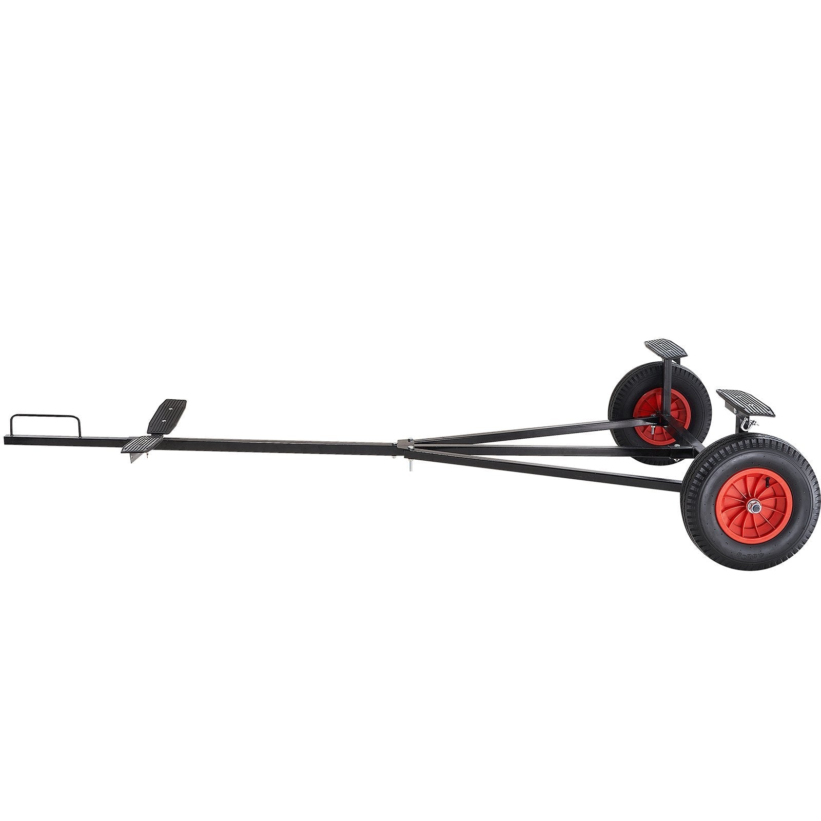 VEVOR Boat Trailer Dolly 420lbs Load Capacity, Carbon Steel Trailer Mover with 96''-116'' Adjustable Length, 16'' Pneumatic Tires & Nonslip Support Bracket, for Moving Kayak Motorboat Fishing Boat