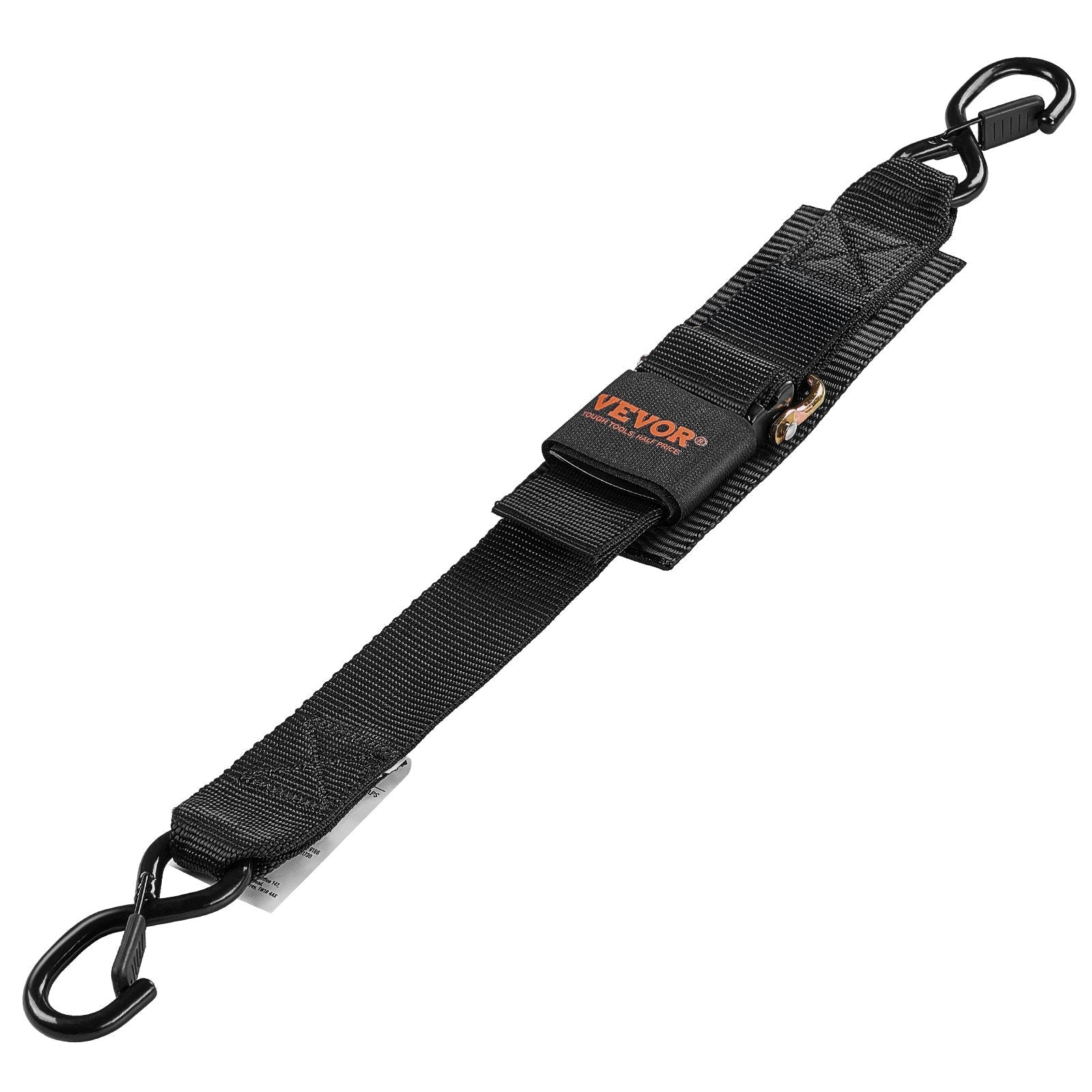 VEVOR Retractable Ratchet Straps Tie Down Straps 2 in x 2 ft for Boat (2 Pack)