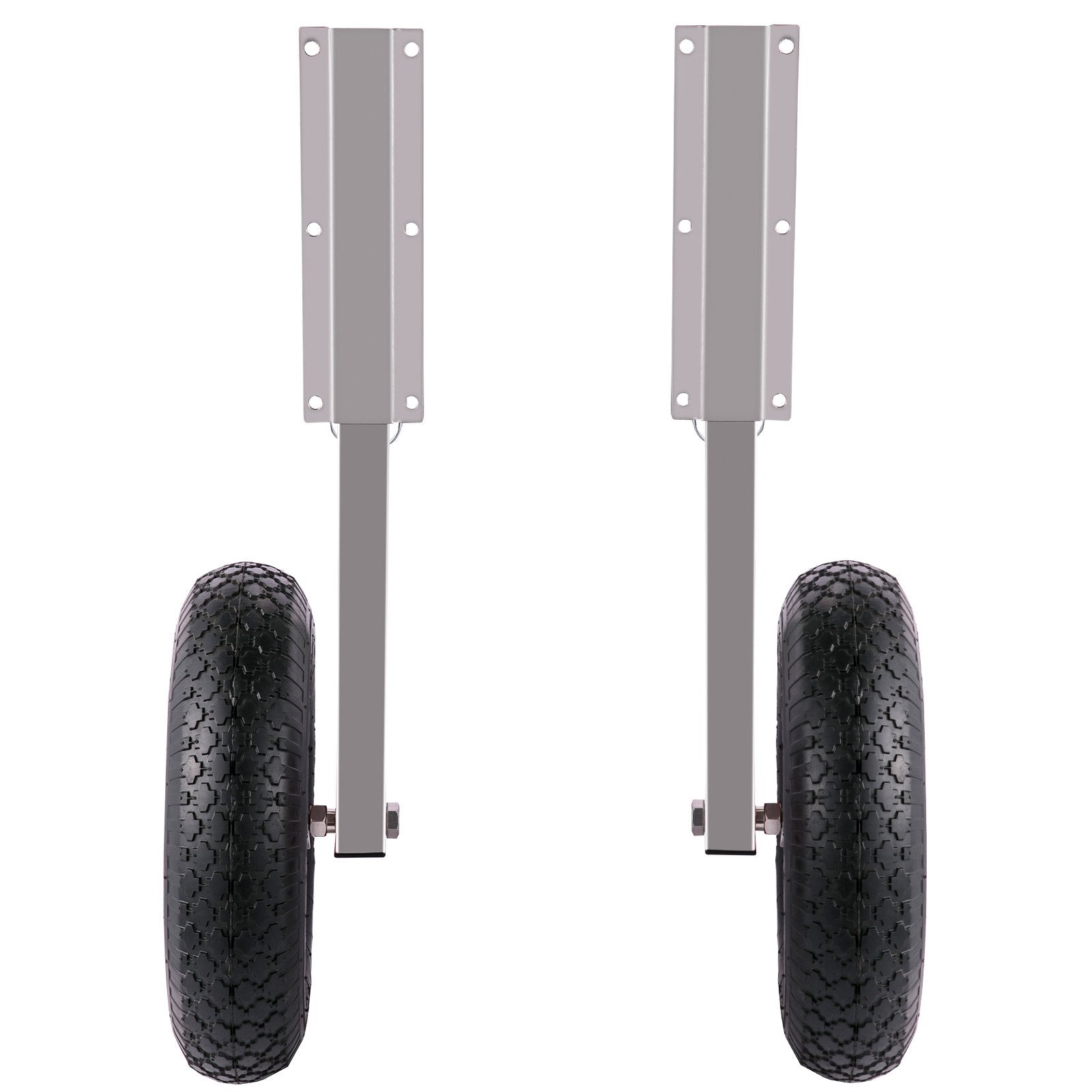 VEVOR Boat Launching Wheels, 15" Boat Transom Launching Wheel, 600 LBS Loading Capacity Inflatable Boat Launch Wheels, Stainless Steel Transom Launching Dolly Wheels with 4 PCS of Quick Release Pins