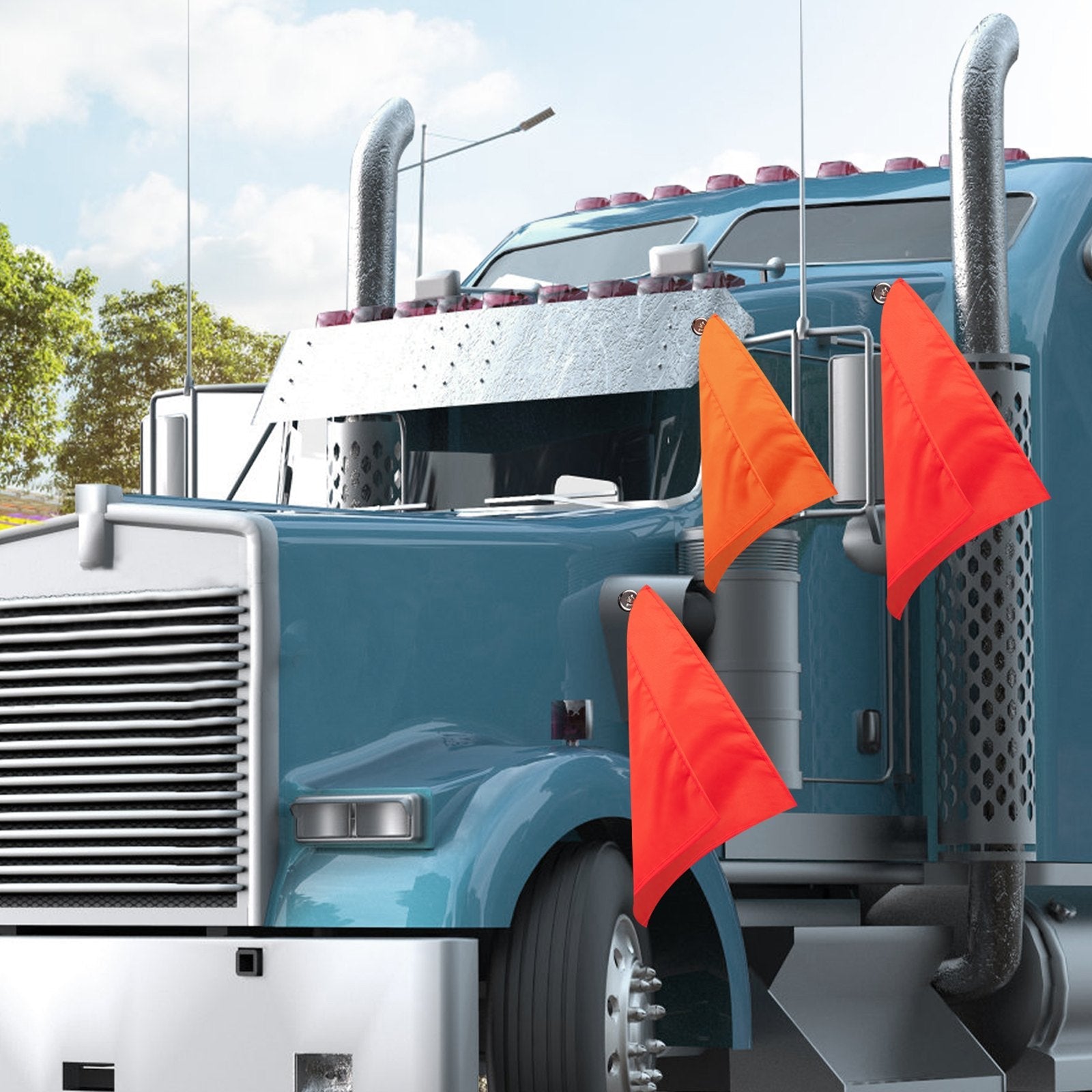 VEVOR Oversize Load Sign Oversize Flag 18 x 18 Inch Wide Load Signs for Trucks