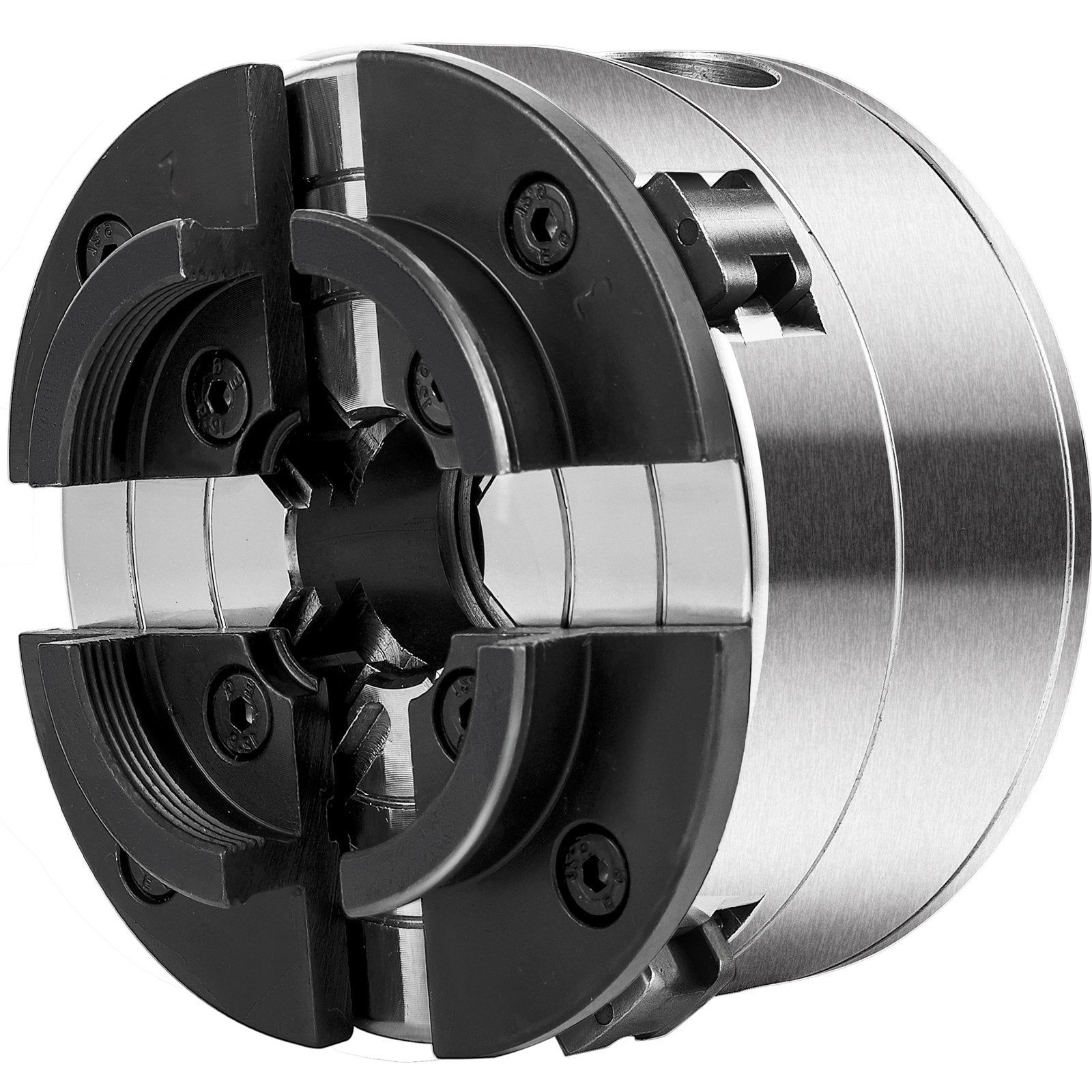 VEVOR Wood Lathe Chuck, 3.75" Woodturning Chuck, 4-Jaw Gear Chuck, 1In x 8TPI Thread Mini Key Chuck, Precision Self-Centering Woodturning Chuck Jaws, Wood Lathe Accessories for Bowls Vases
