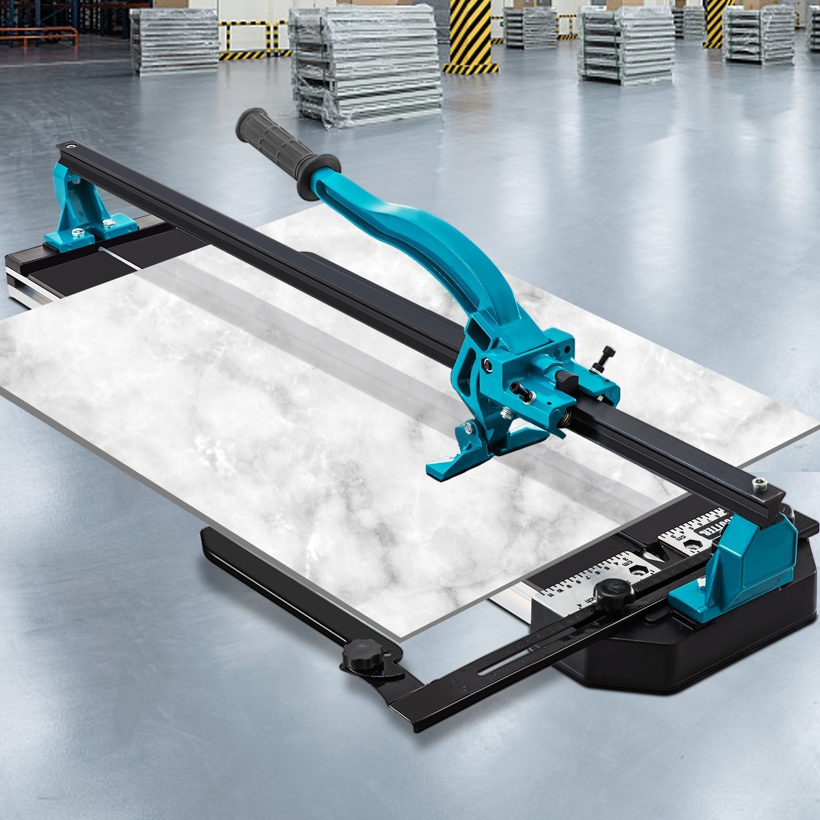 VEVOR 40 Inch Tile Cutter Single Rail Double Brackets Manual Tile Cutter 3/5 in Cap w/Precise Laser Manual Tile Cutter Tools for Precision Cutting (40 Inch)