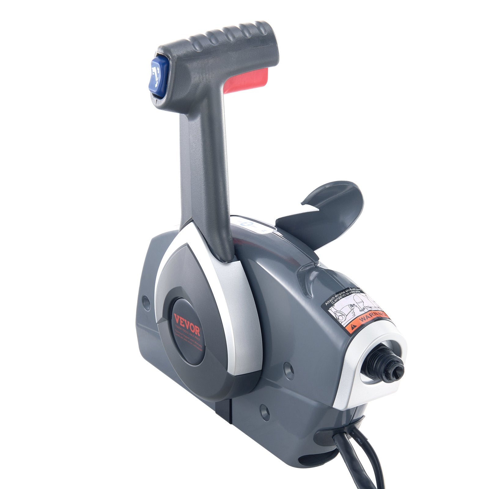 VEVOR Boat Throttle Control, 5006180 Side-Mounted Outboard Remote Control Box for Evinrude Johnson, Marine Throttle Control Box with Power Trim Switch and Lanyard