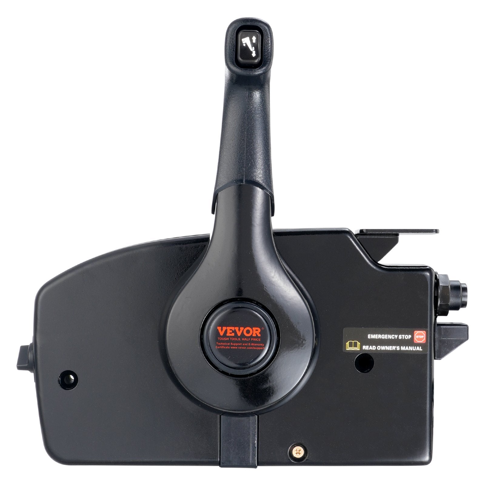 VEVOR Boat Throttle Control, 881170A15 Side-Mounted Outboard Remote Control Box for Mercury PT 2-Stroke, Marine Throttle Control Box with Power Trim Switch, 16.3 ft Harness 8+4 Pin, and Lanyard