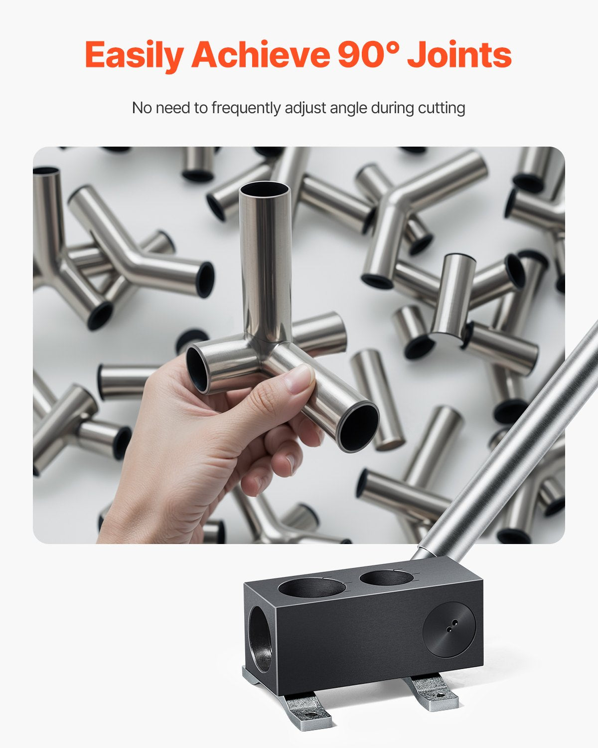 VEVOR Pipe Notcher Tubing and Pipe Notcher for 1.5/2-inch Pipes Notching