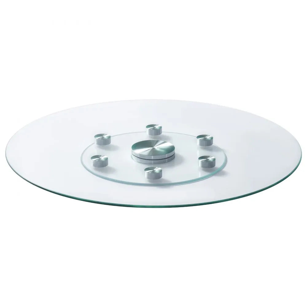 VEVOR Glass Lazy Susan Turntable Dining Table Centerpiece 30 in Rotating Tray