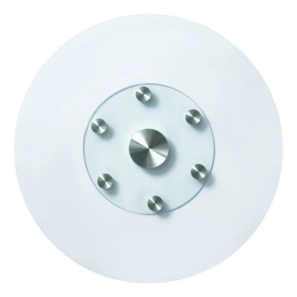 VEVOR Glass Lazy Susan Turntable Dining Table Centerpiece 30 in Rotating Tray