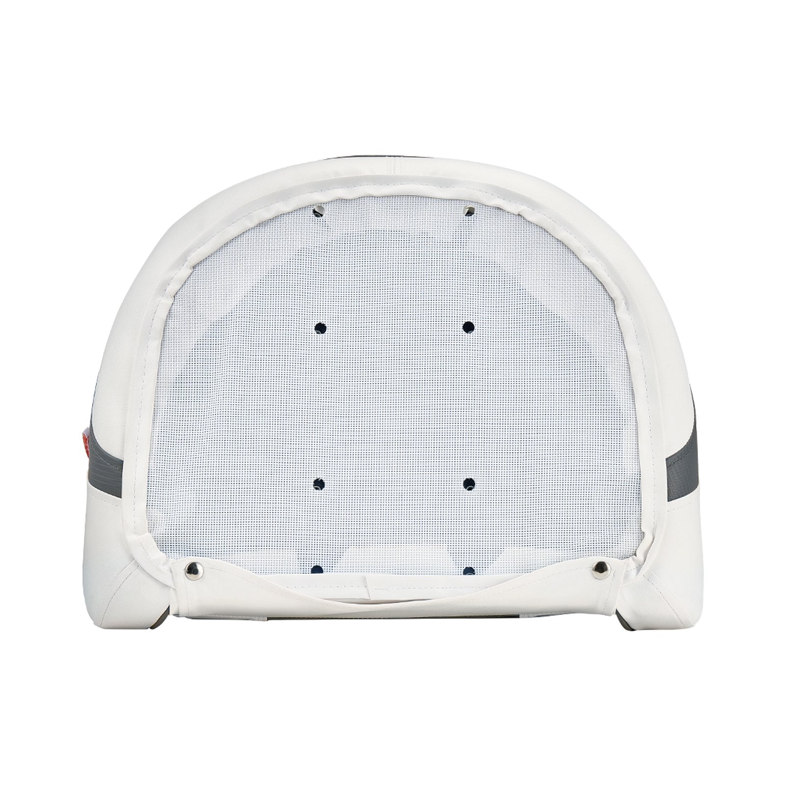 VEVOR Boat Seat High Backrest Flip Up Boat Seat Captain Bucket Seat White & Grey