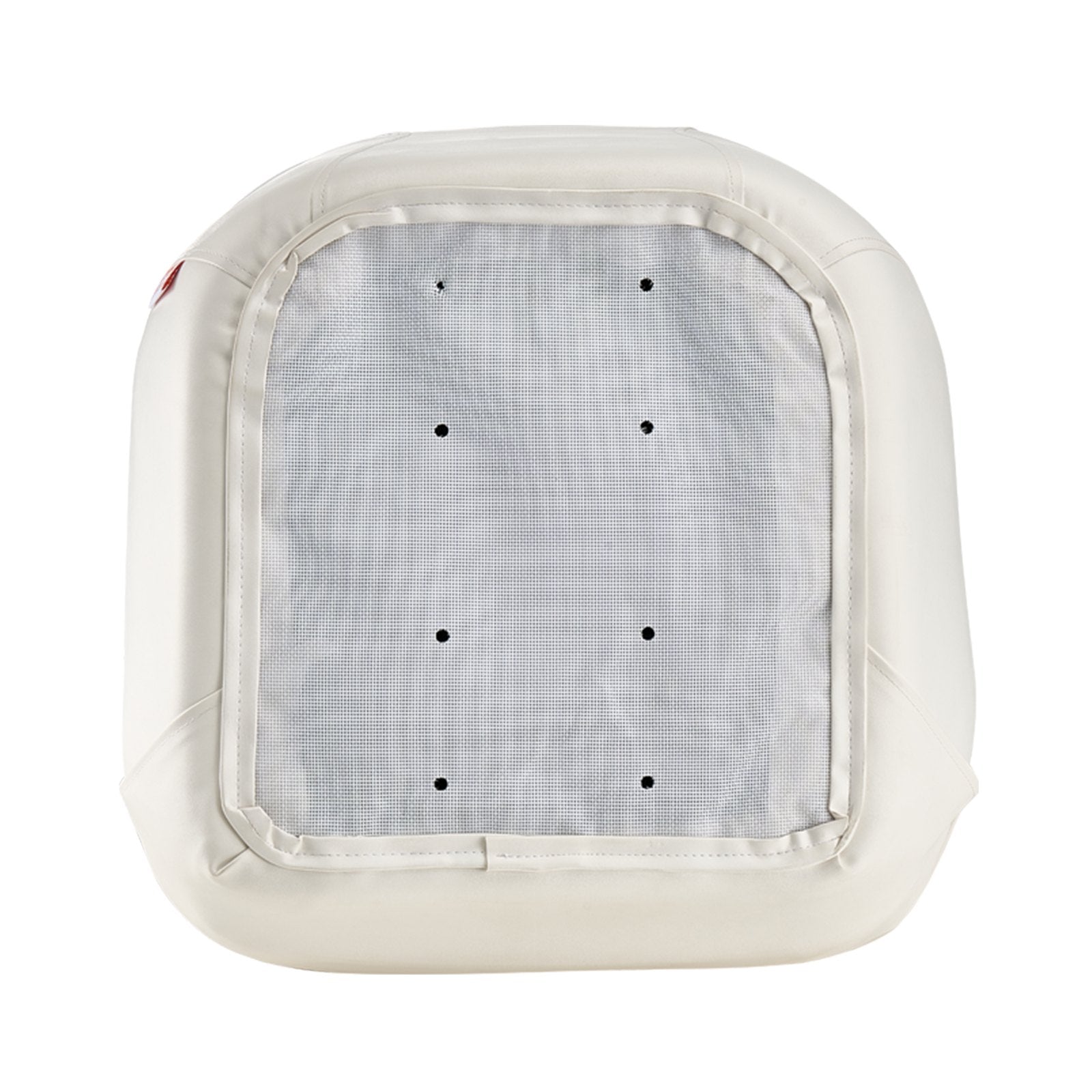 VEVOR Boat Seat Low Backrest PVC Leather Captain Bucket Seat White