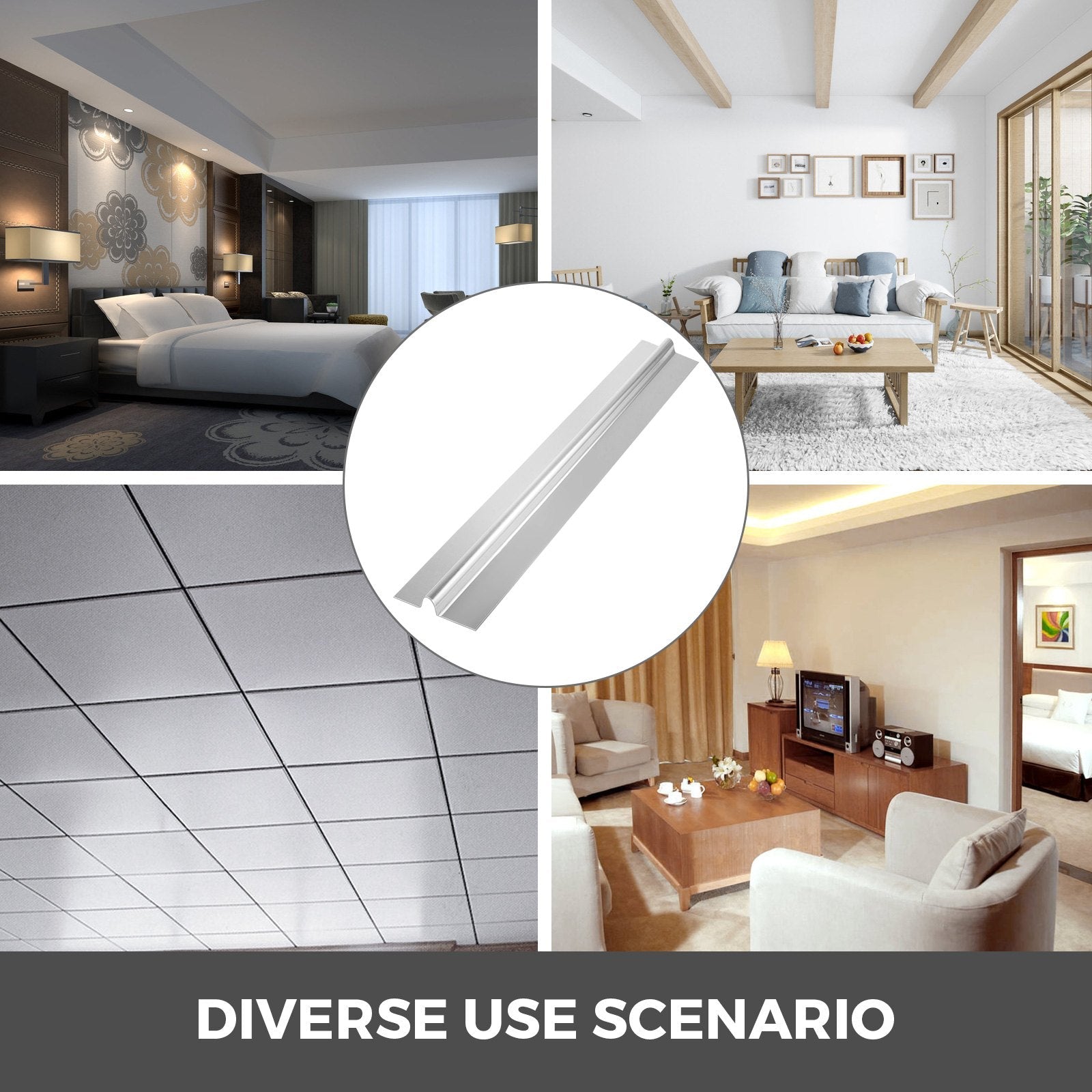 VEVOR PEX Heat Transfer Plates, 100 pcs Box Radiant Heat Transfer Plates, 4 ft Aluminum PEX Heat Transfer Plates, 1/2 inch Heat Transfer Plates Designed for PEX Tubing