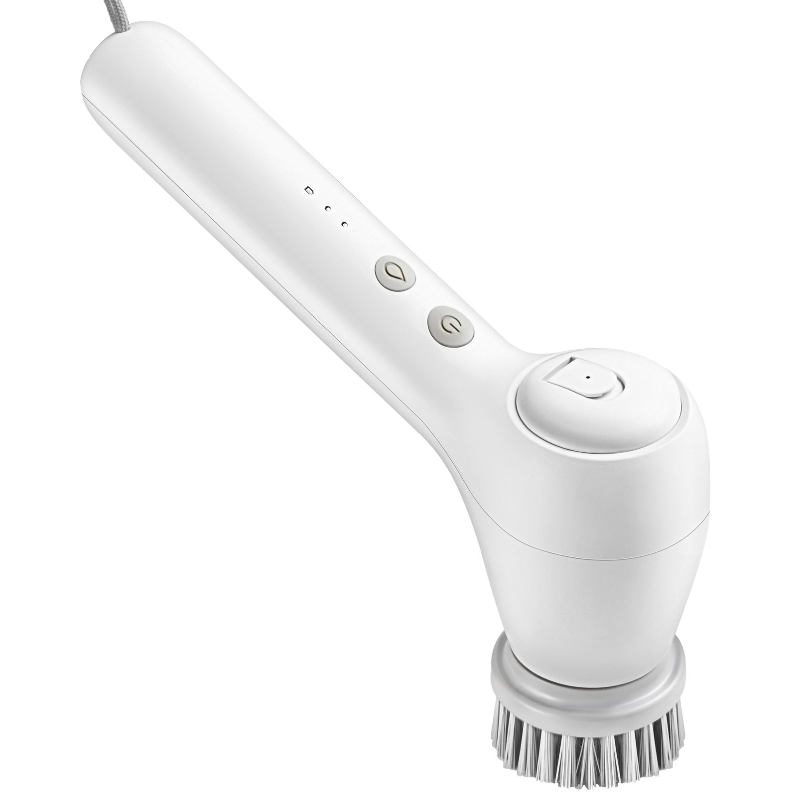 VEVOR Electric Spin Scrubber, Cordless Electric Cleaning Brush with Auto Detergent Dispenser & 2 Adjustable Speeds, Portable Power Shower Scrubber with 5 Replaceable Brush Heads for Bathroom, Tub