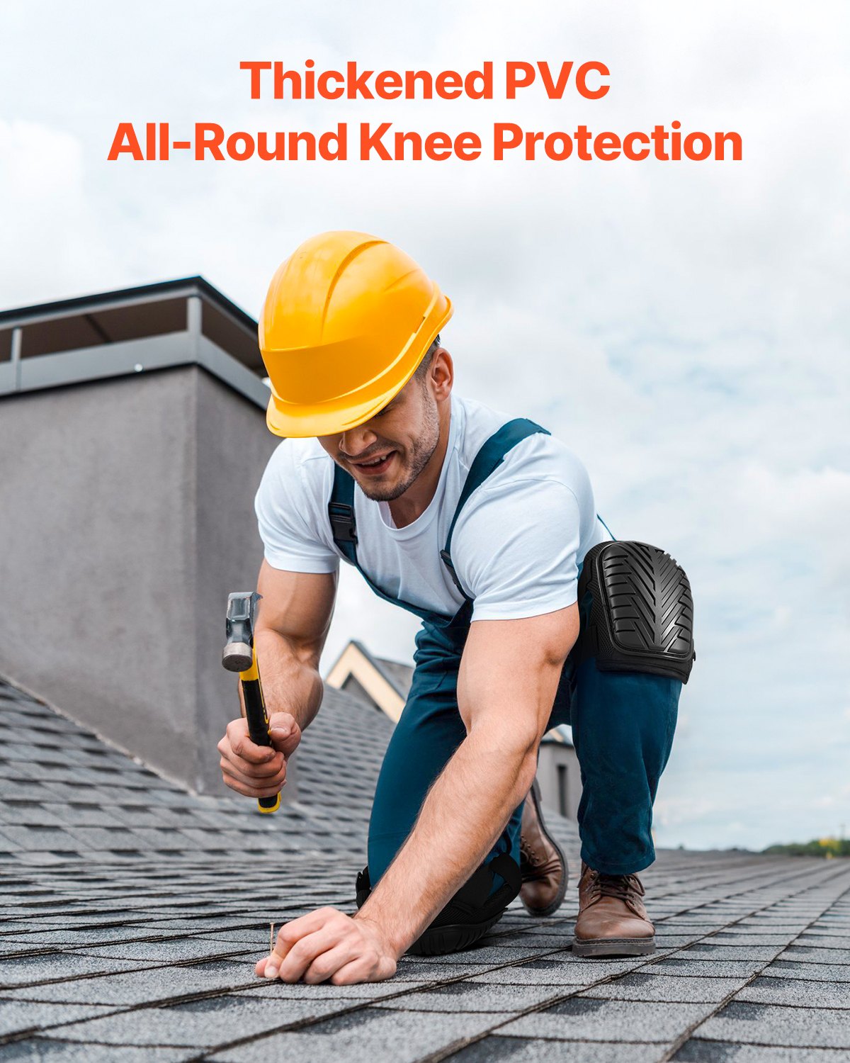 VEVOR Knee Pads for Work Heavy Duty Construction Knee Pads Soft Foam Gel Cushion