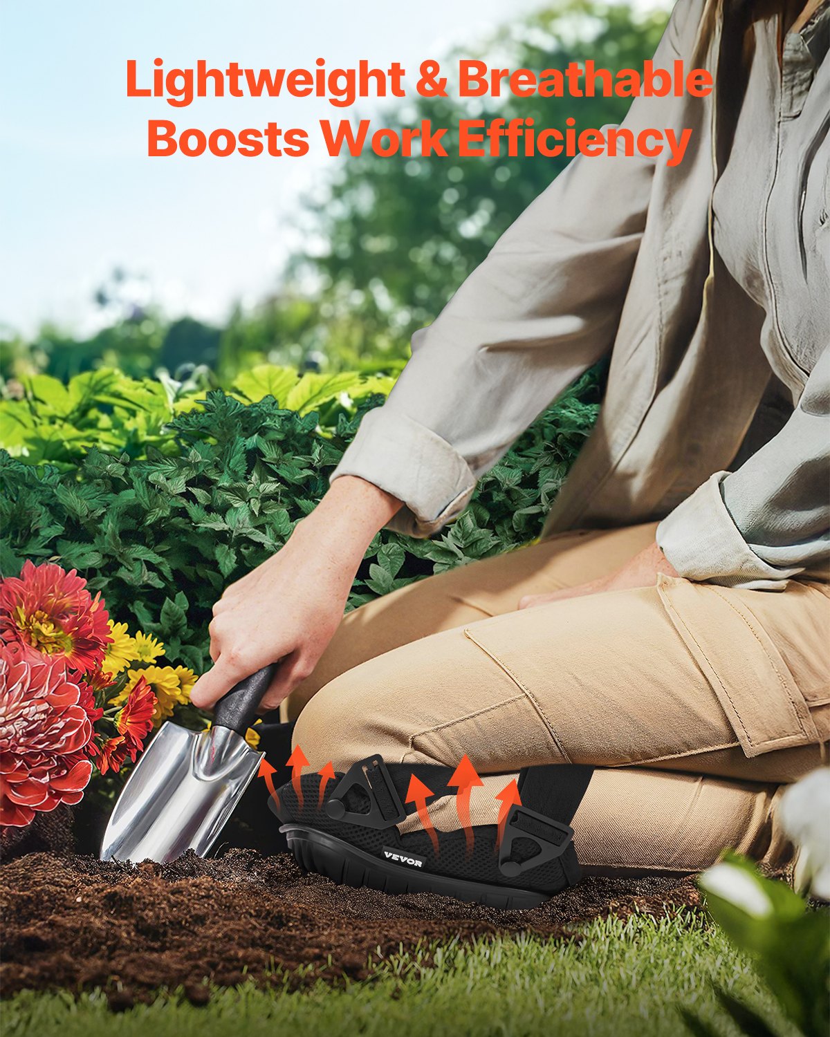 VEVOR Knee Pads for Work Heavy Duty Construction Knee Pads Soft Foam Gel Cushion